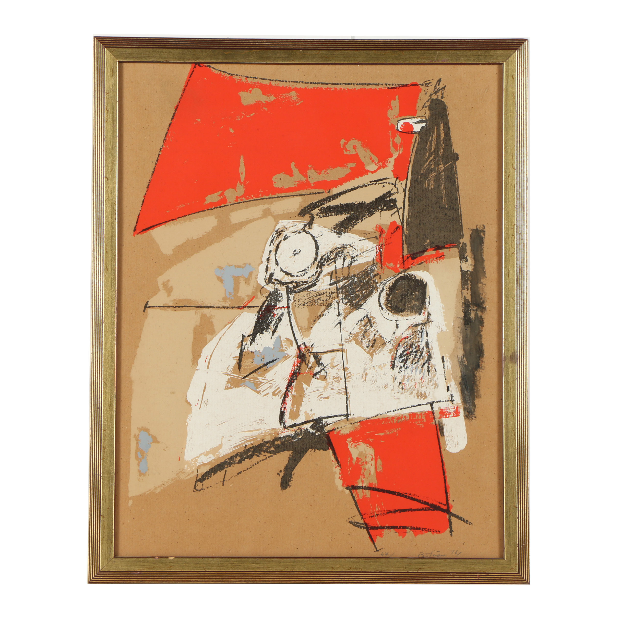 B. Strāu Abstract Serigraph