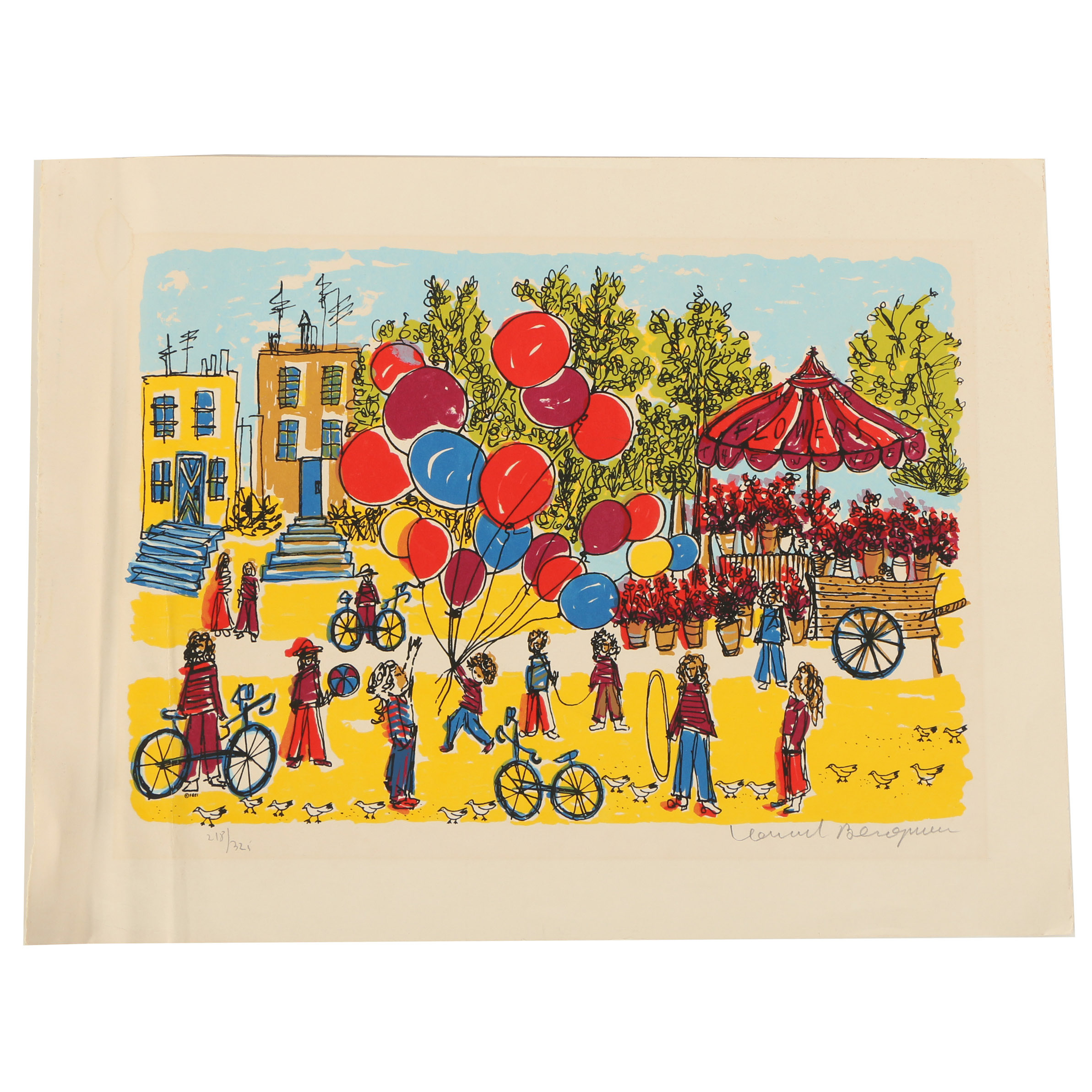 Leonard Bergman Serigraph