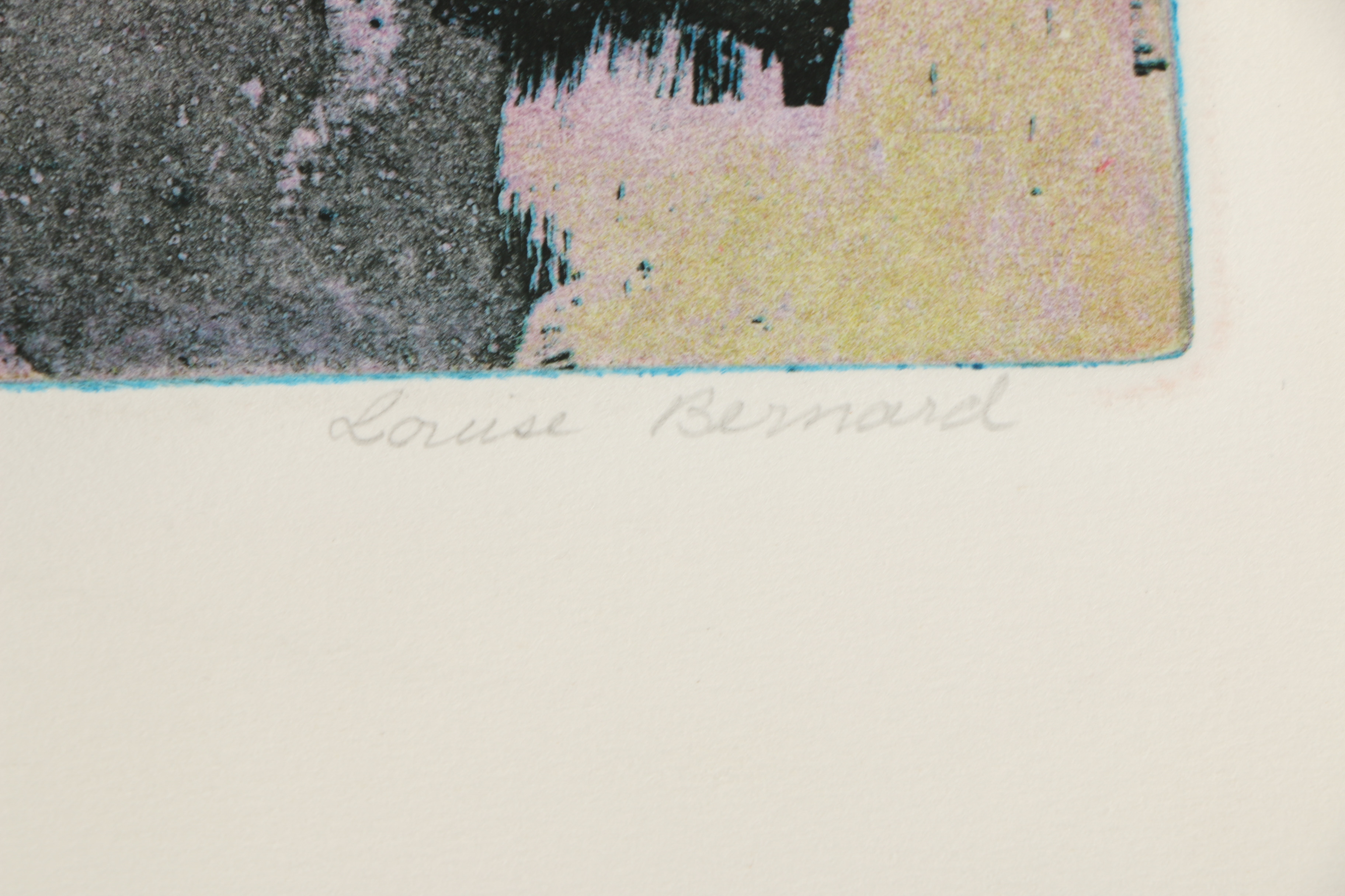 Louise Bernard Aquatint "Remembrance"