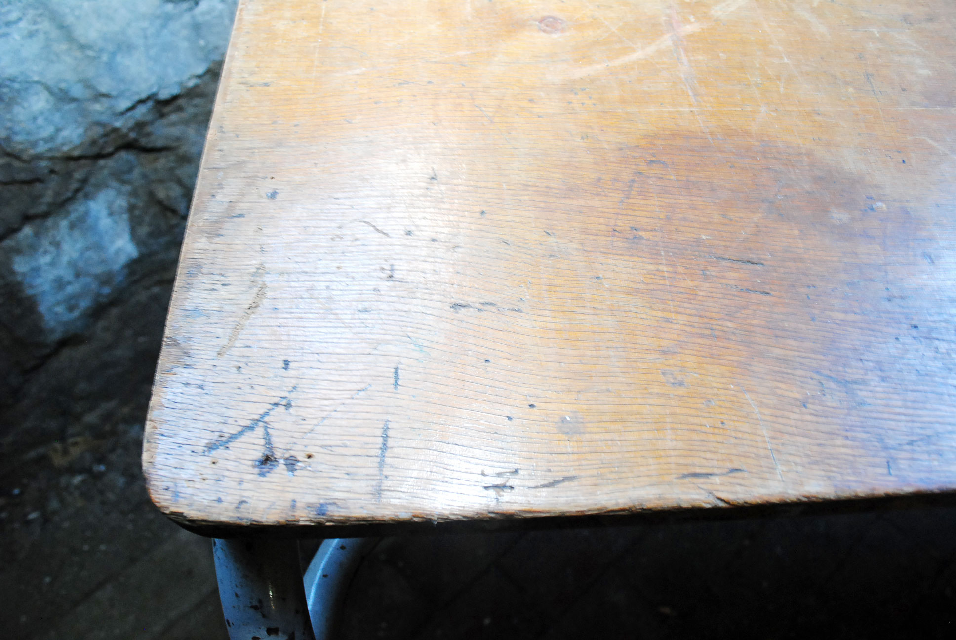 Vintage French School Table