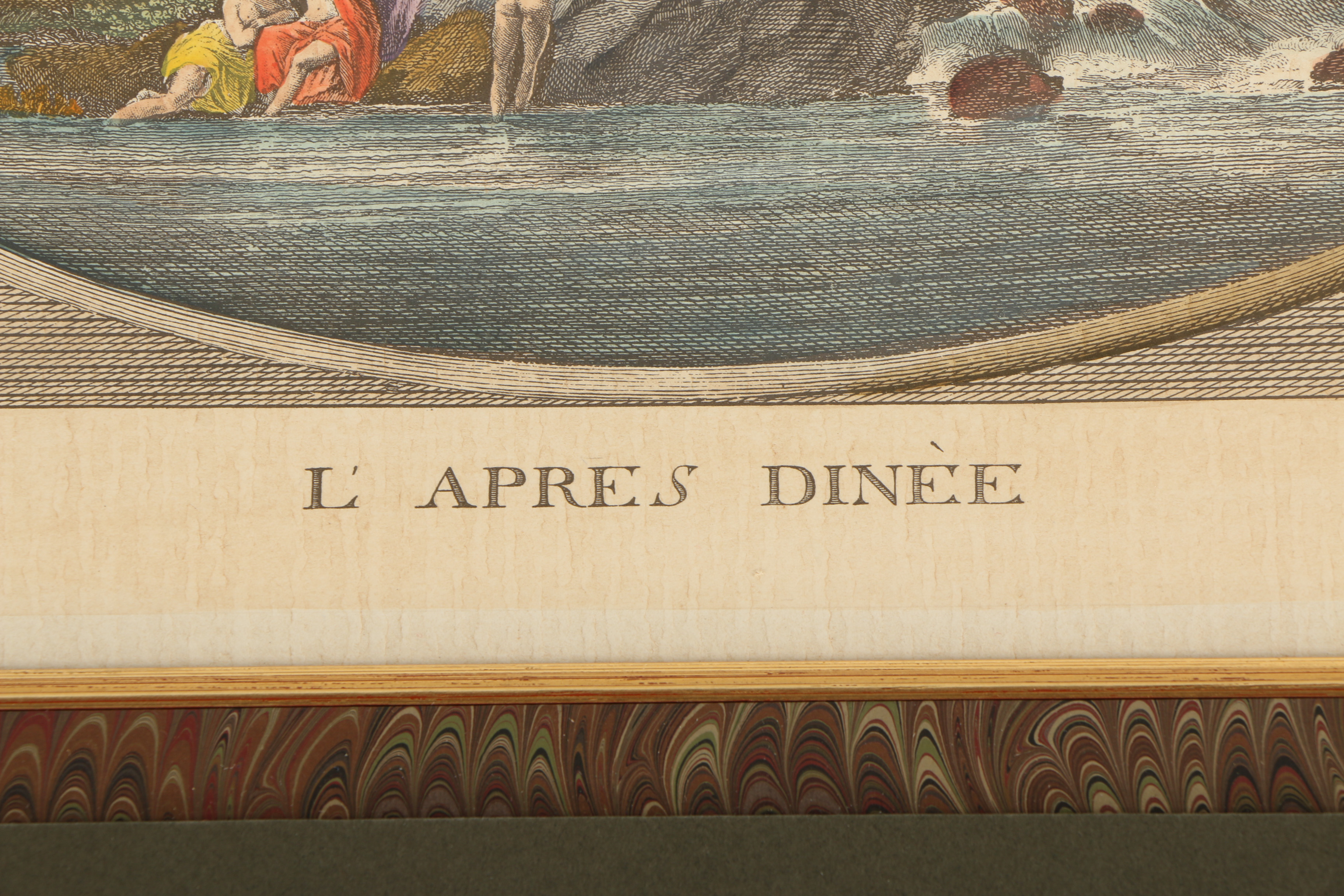Hand Colored Engravings After S. P. Hackaert Including "Le Midi"