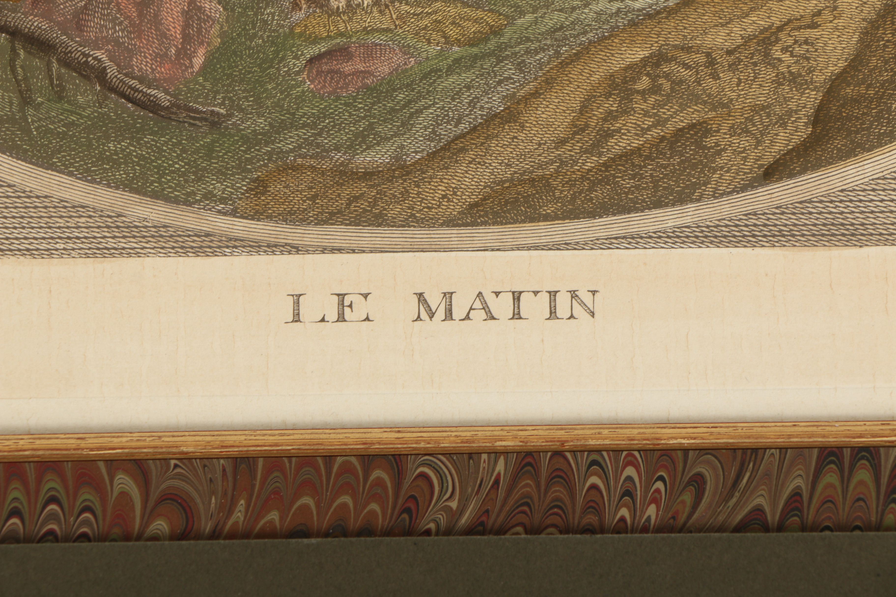 Hand Colored Engravings After S. P. Hackaert Including "Le Midi"