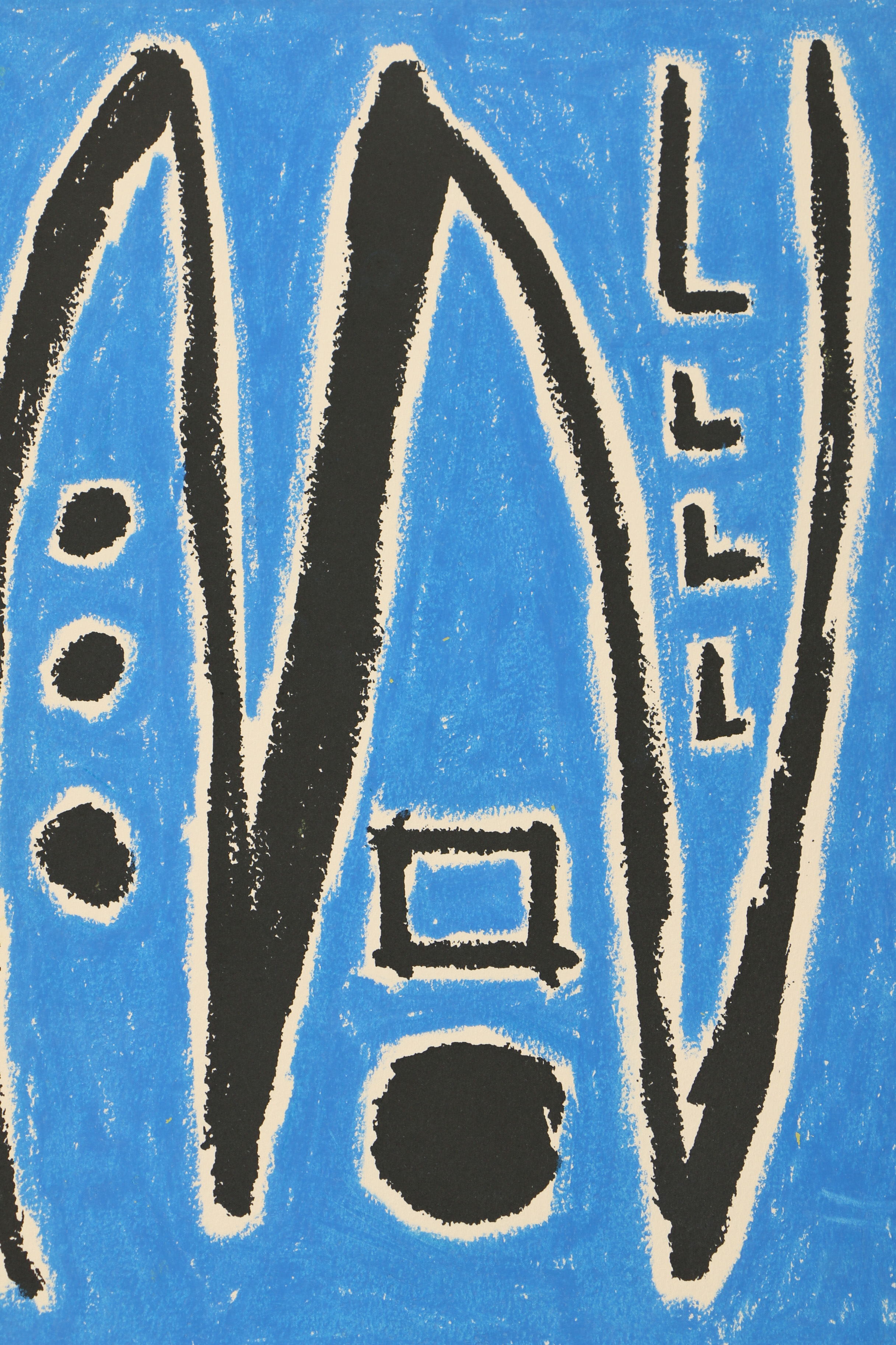 Four Abstract Mixed Media Drawings