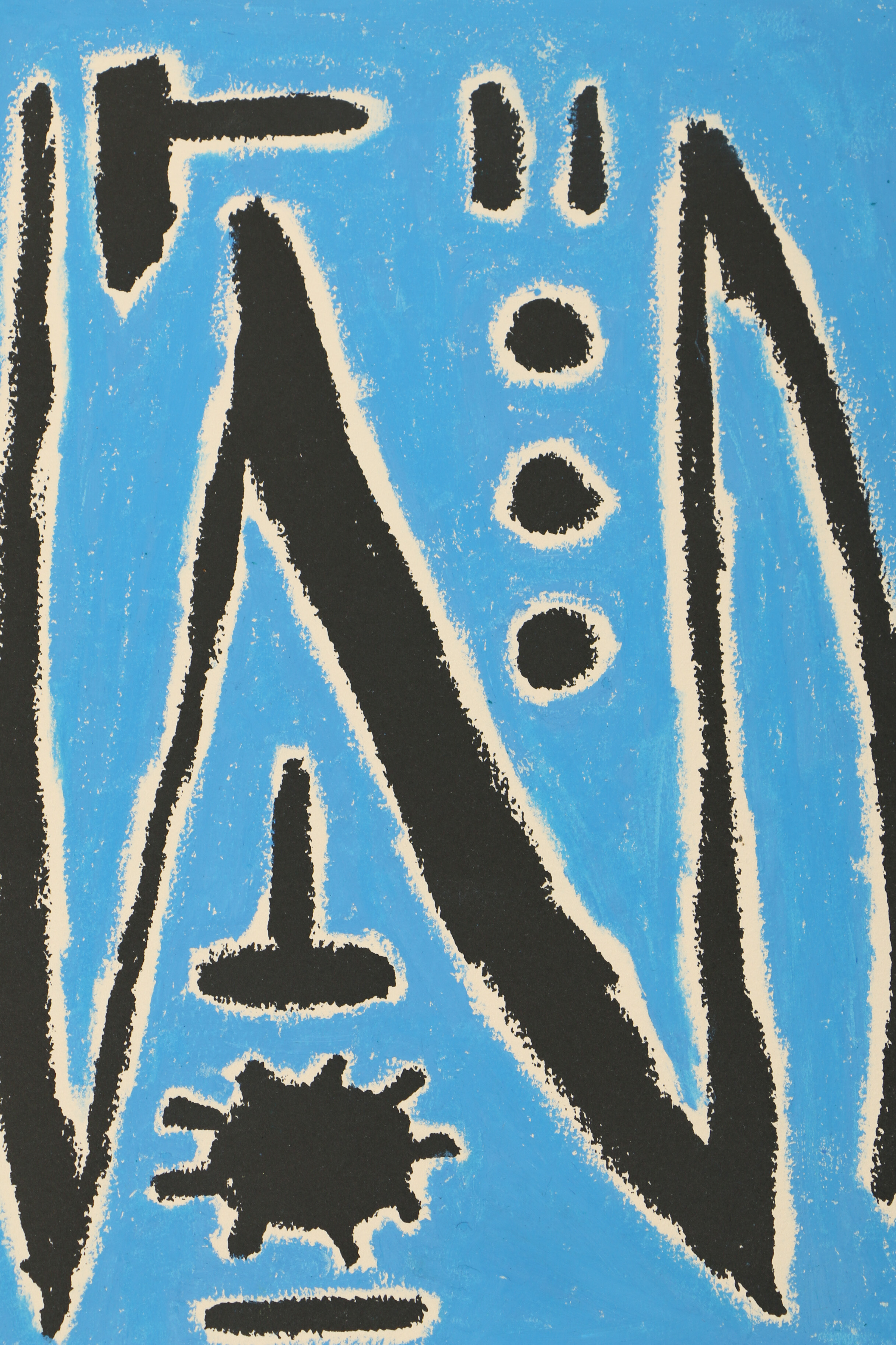 Four Abstract Mixed Media Drawings