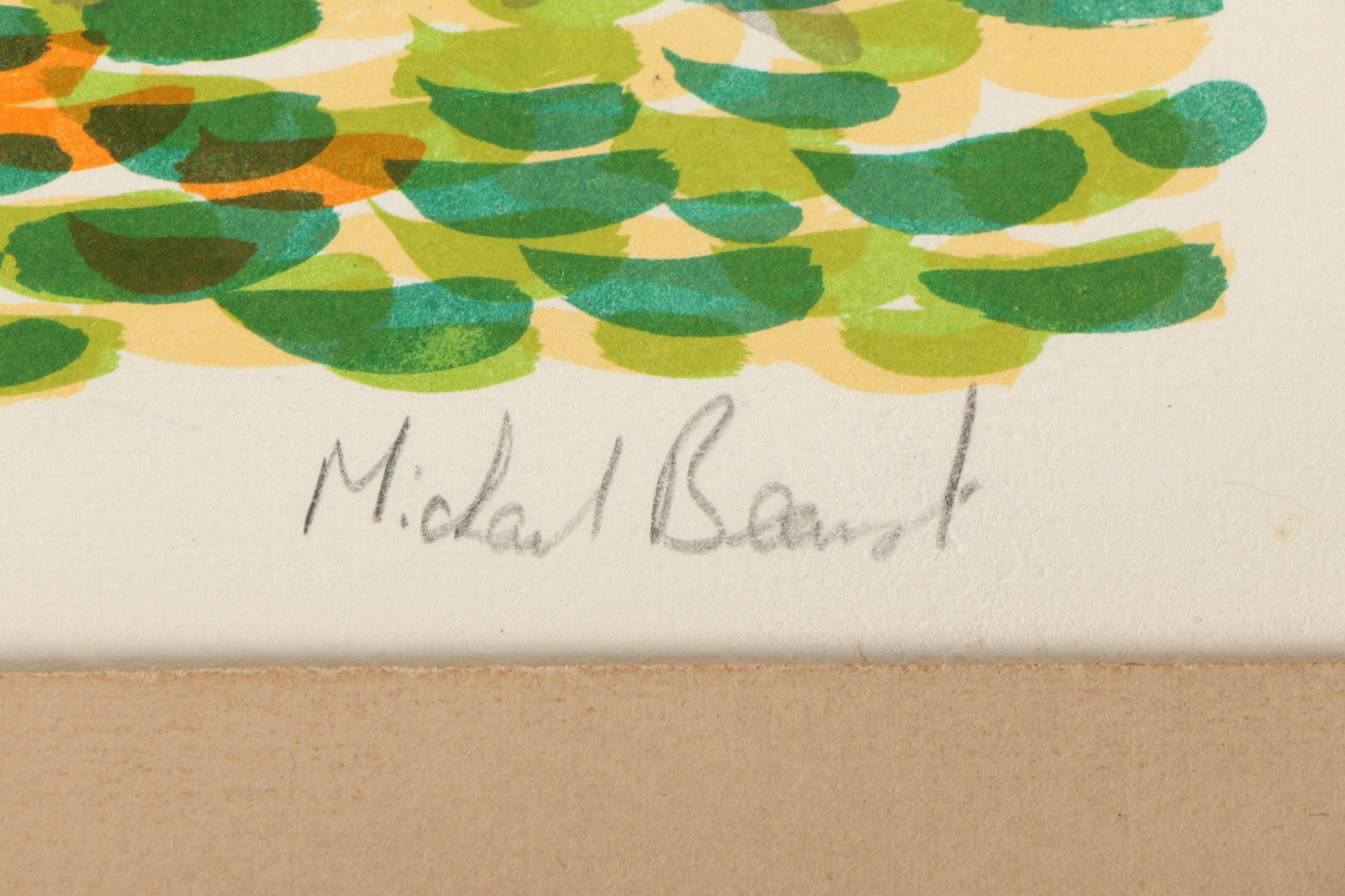 Michael Paul Beaumont Lithograph of a Coastal Scene