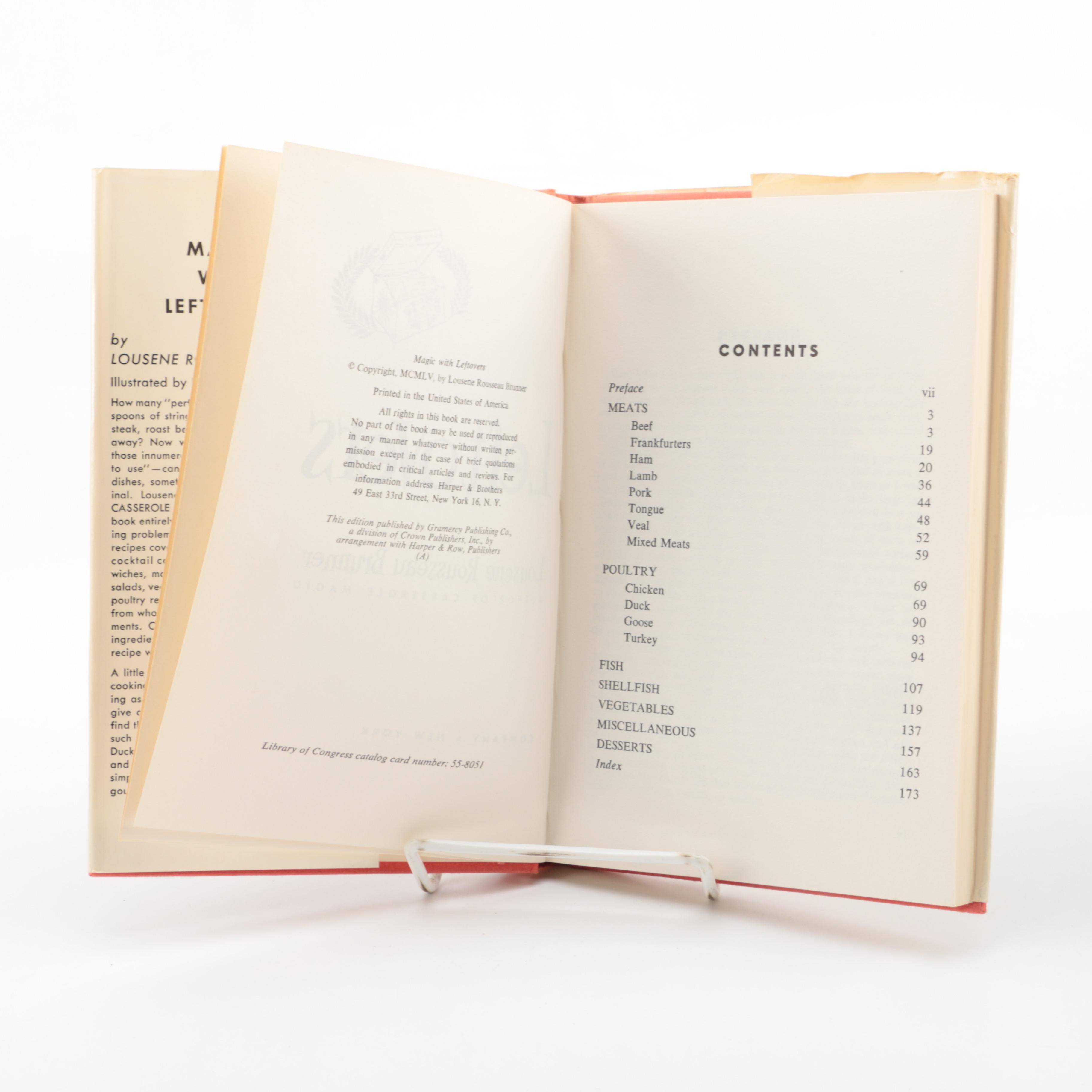 1955 "Magic with Leftovers" and Other Cookbooks