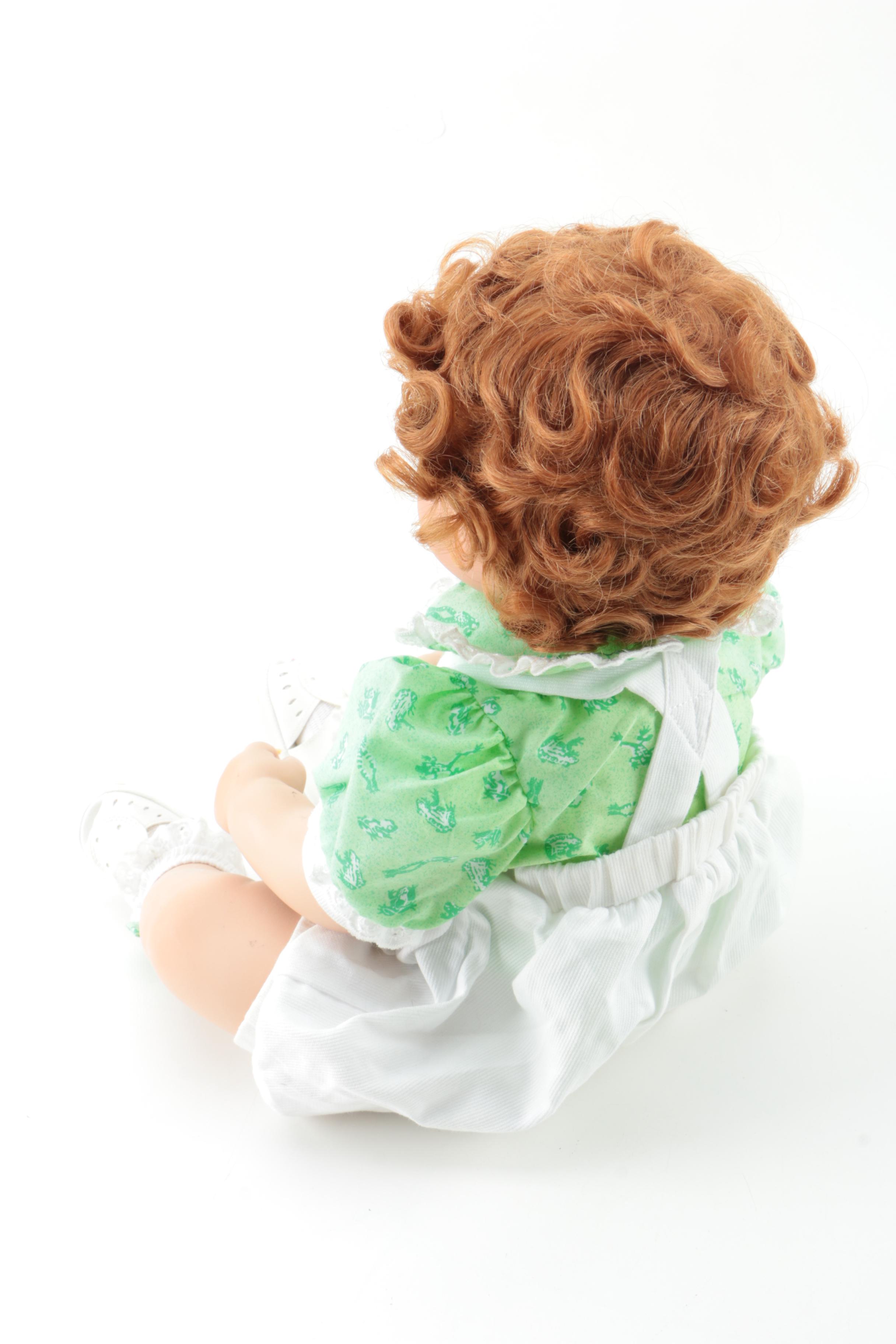 Danbury Mint Seated Porcelain Toddler Dolls