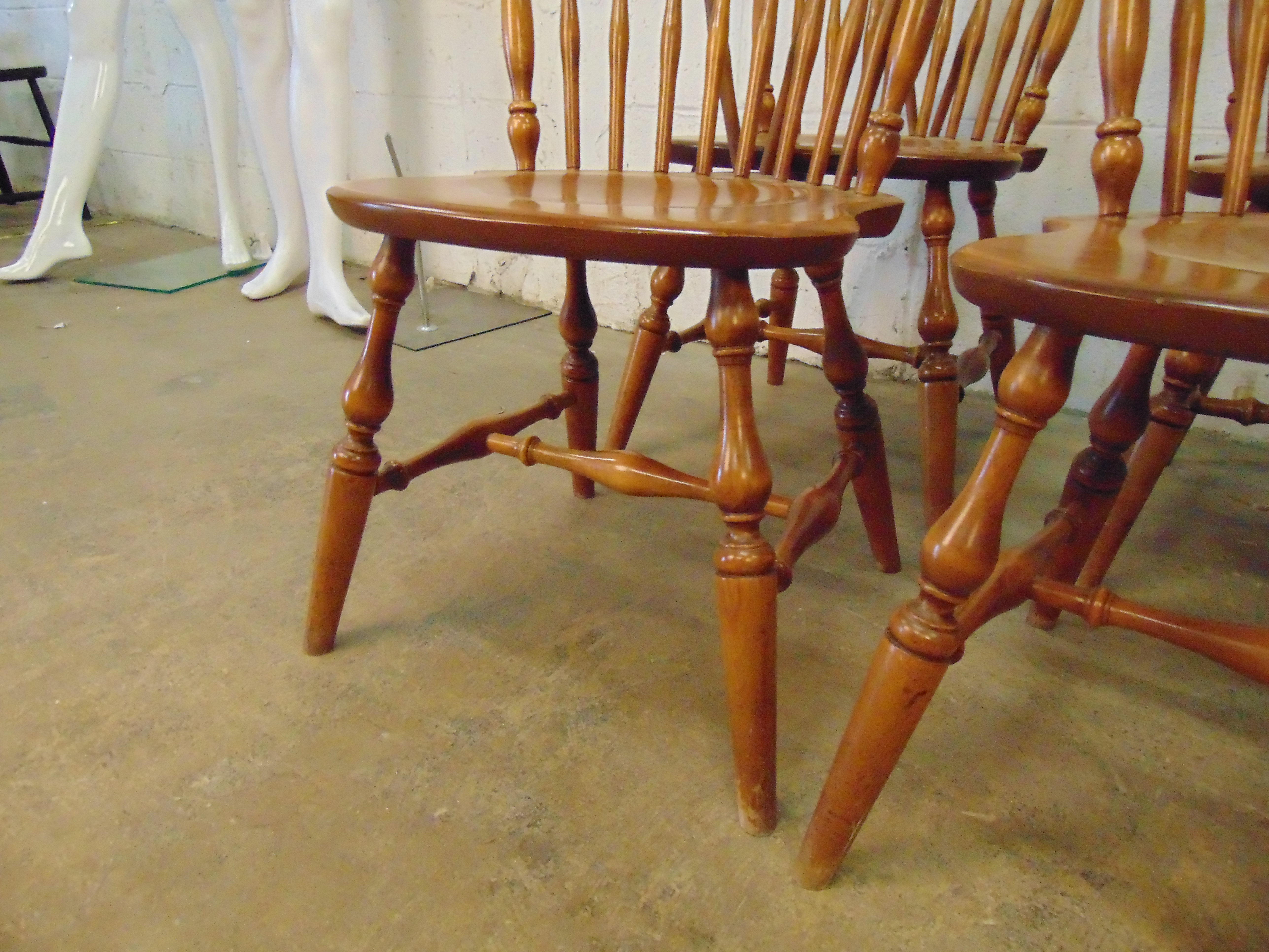 Six  Maple Windsor Side Chairs by Ethan Allen