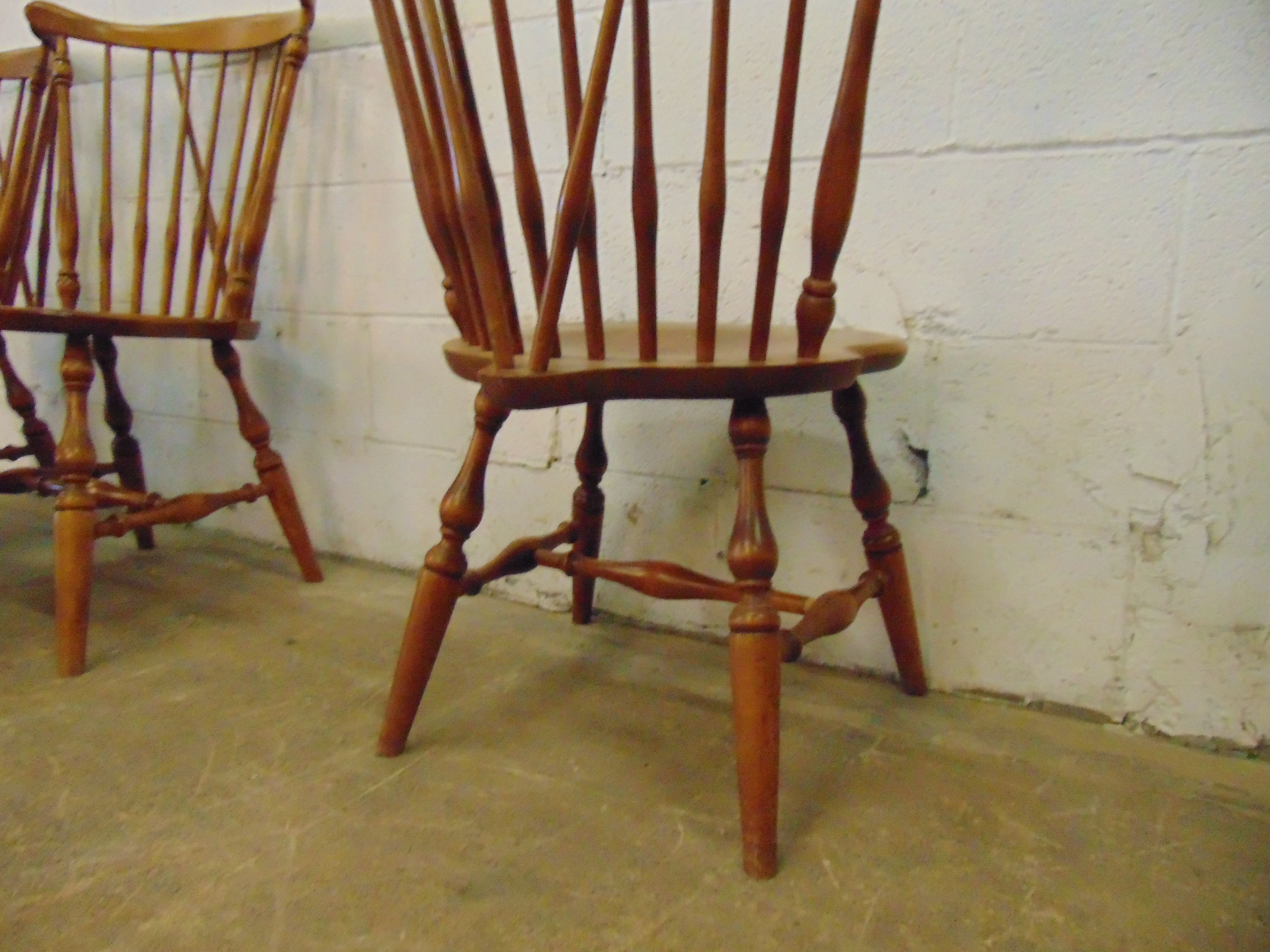 Six  Maple Windsor Side Chairs by Ethan Allen