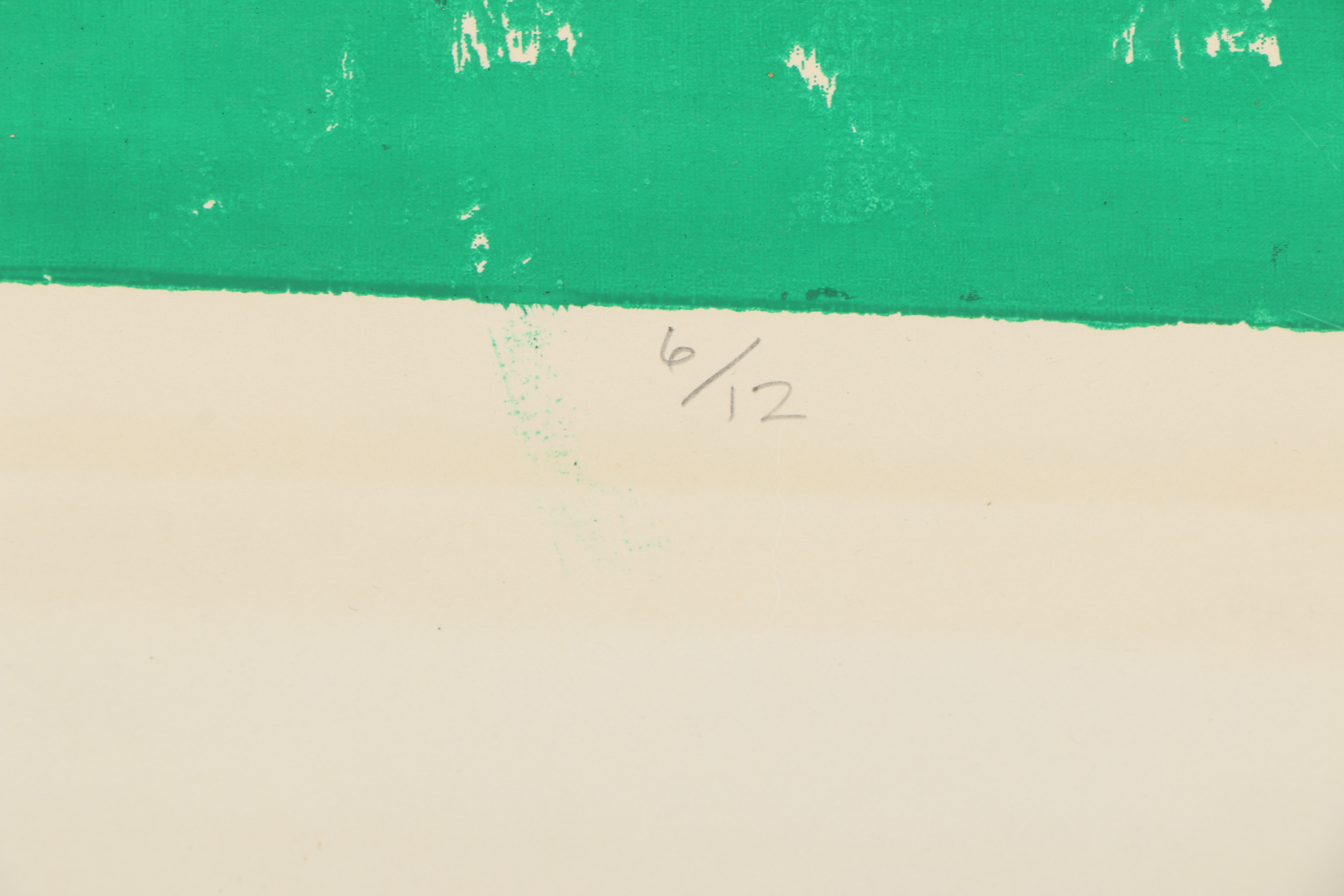 Late 20th Century Serigraph of Zebras in Field "New Look"