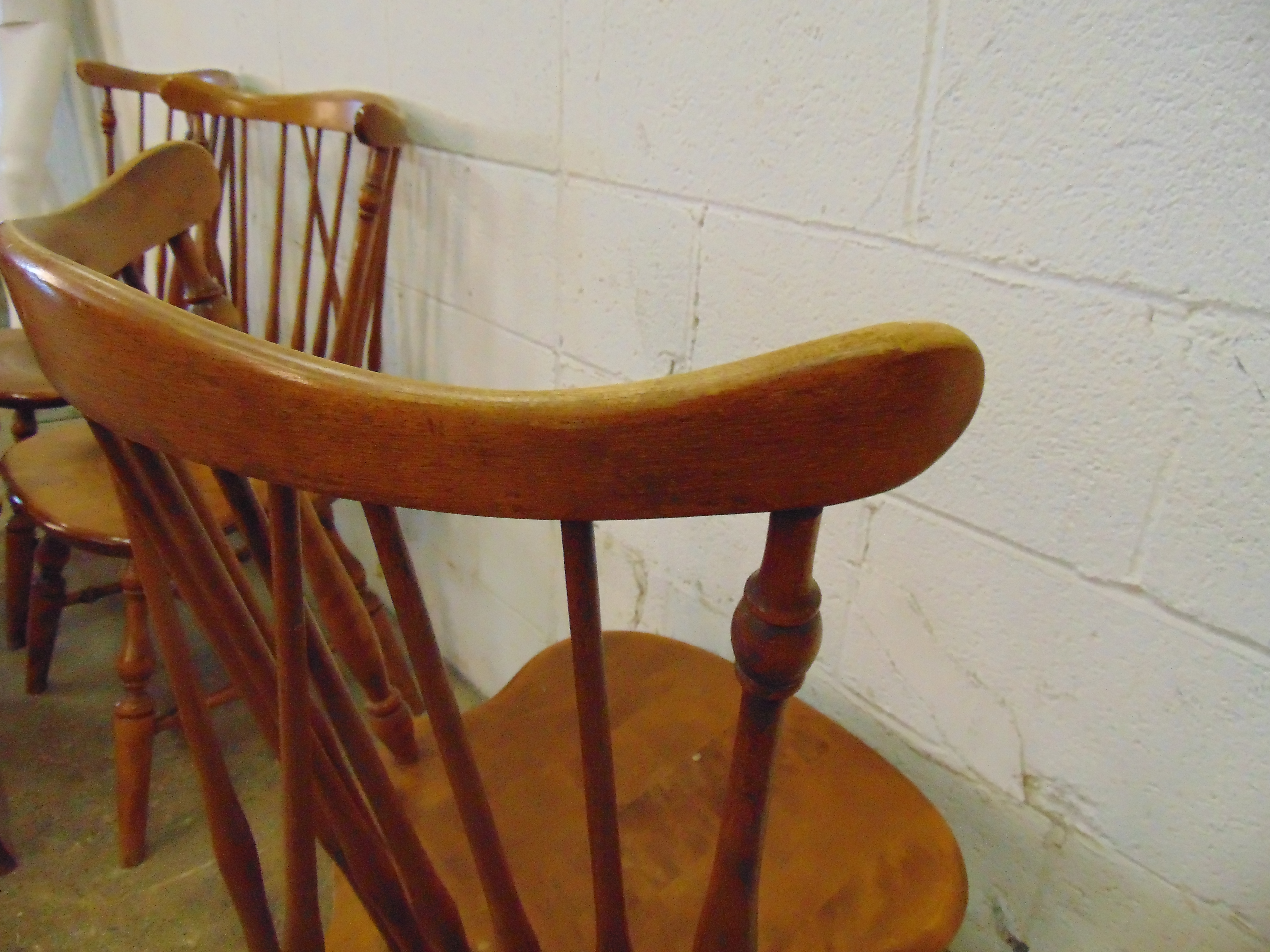 Six  Maple Windsor Side Chairs by Ethan Allen