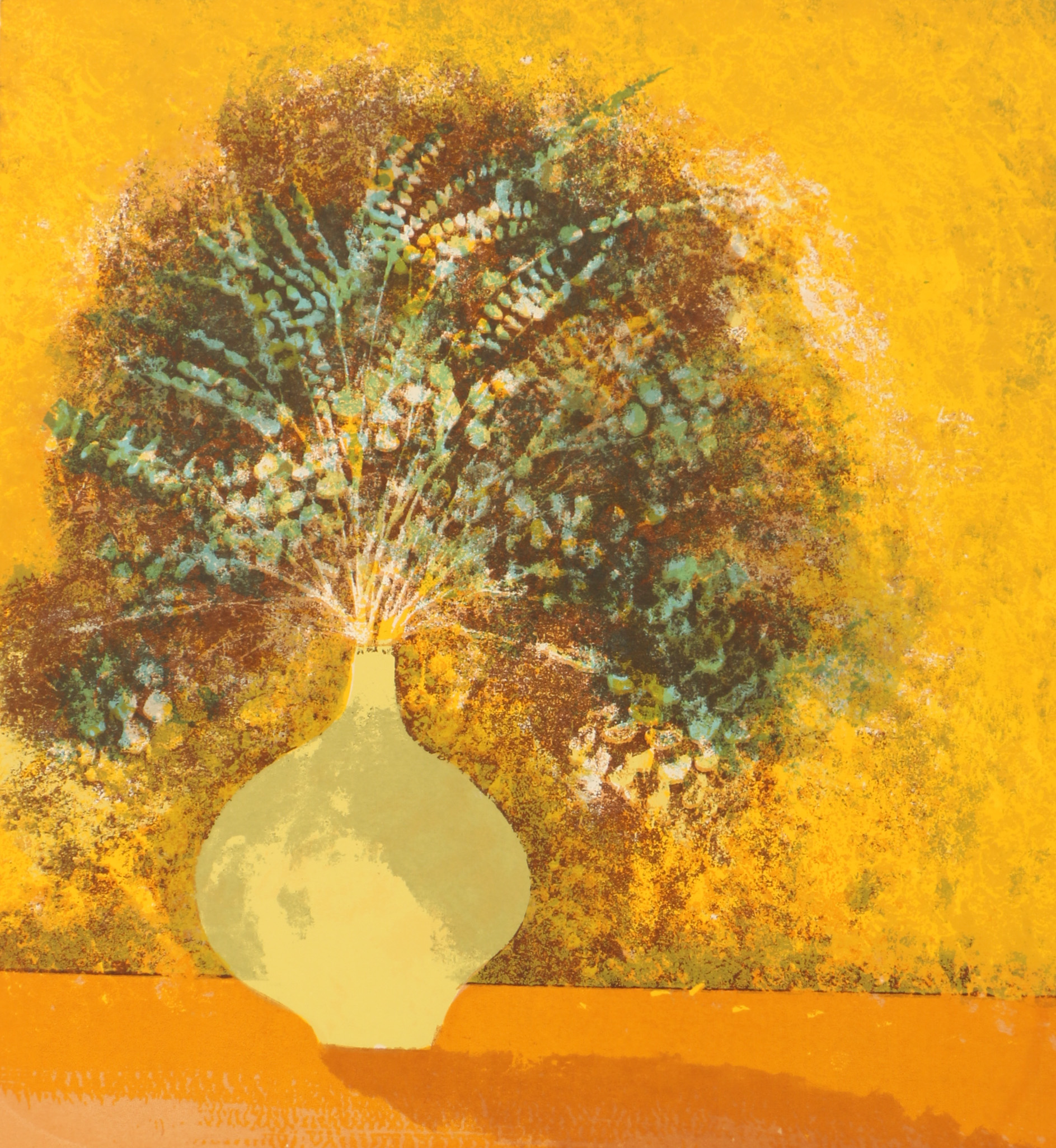 Howard Bradford 1978 Serigraphs "Floral #1" and "Floral "#2"