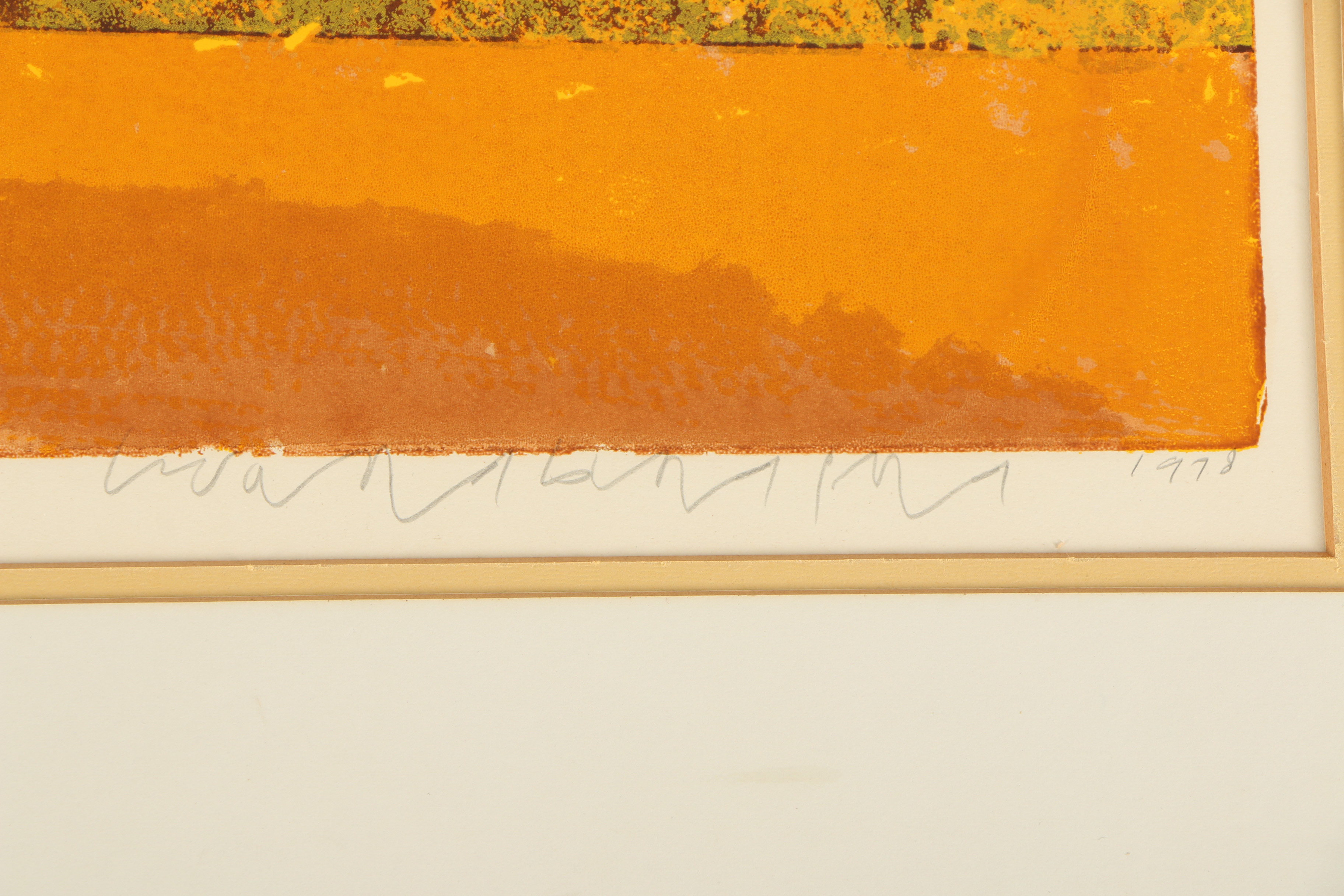 Howard Bradford 1978 Serigraphs "Floral #1" and "Floral "#2"