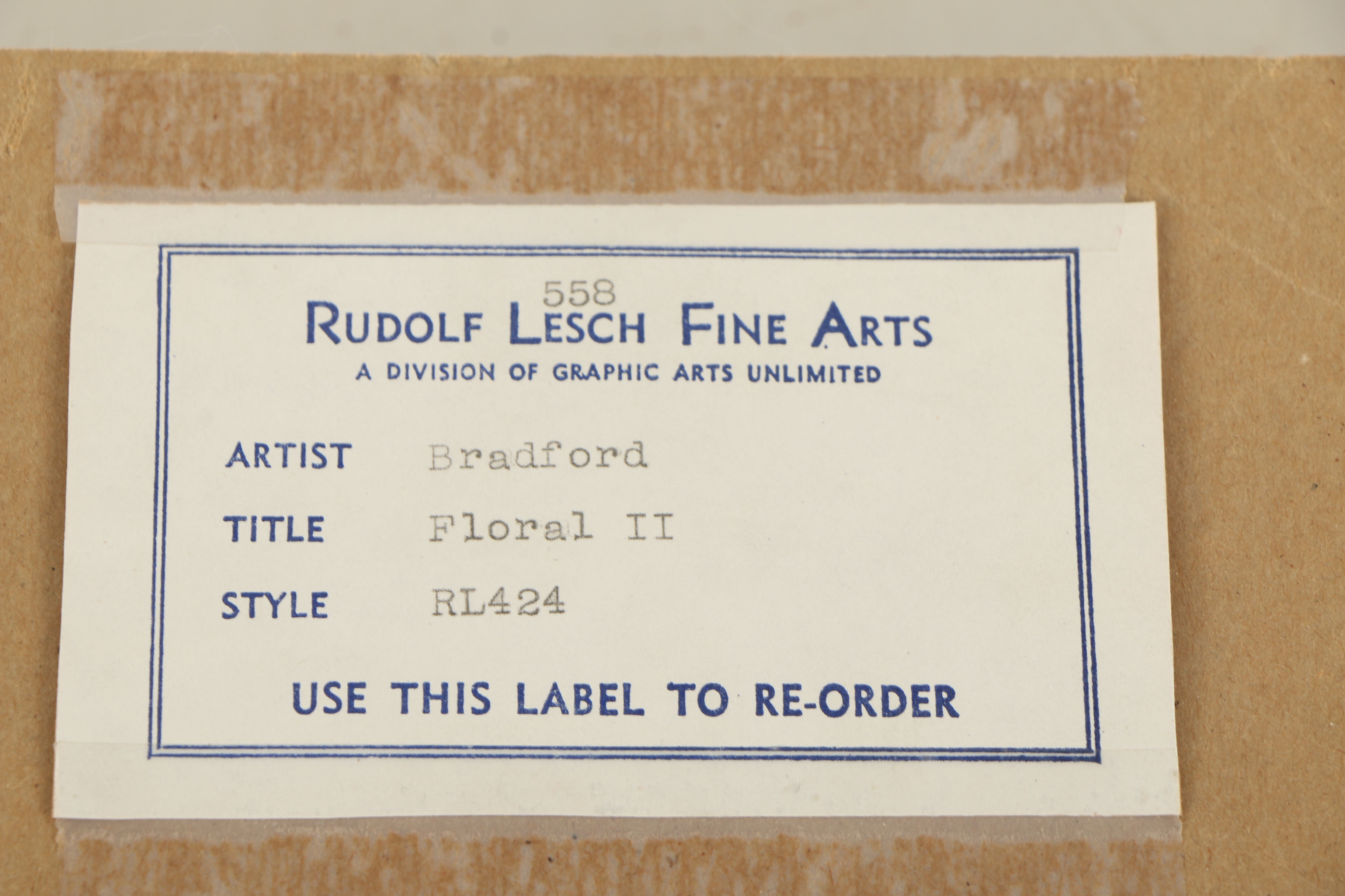 Howard Bradford 1978 Serigraphs "Floral #1" and "Floral "#2"