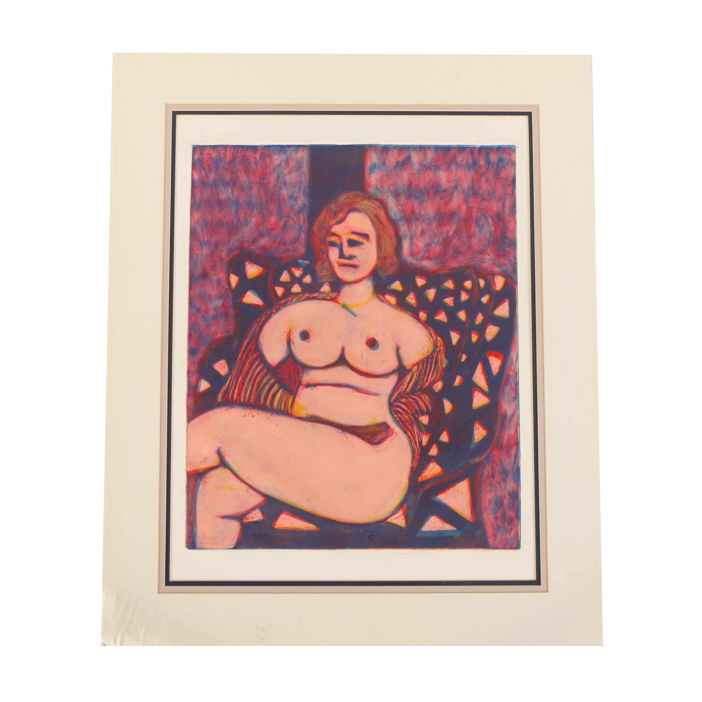 Intaglio Print of Nude Figure