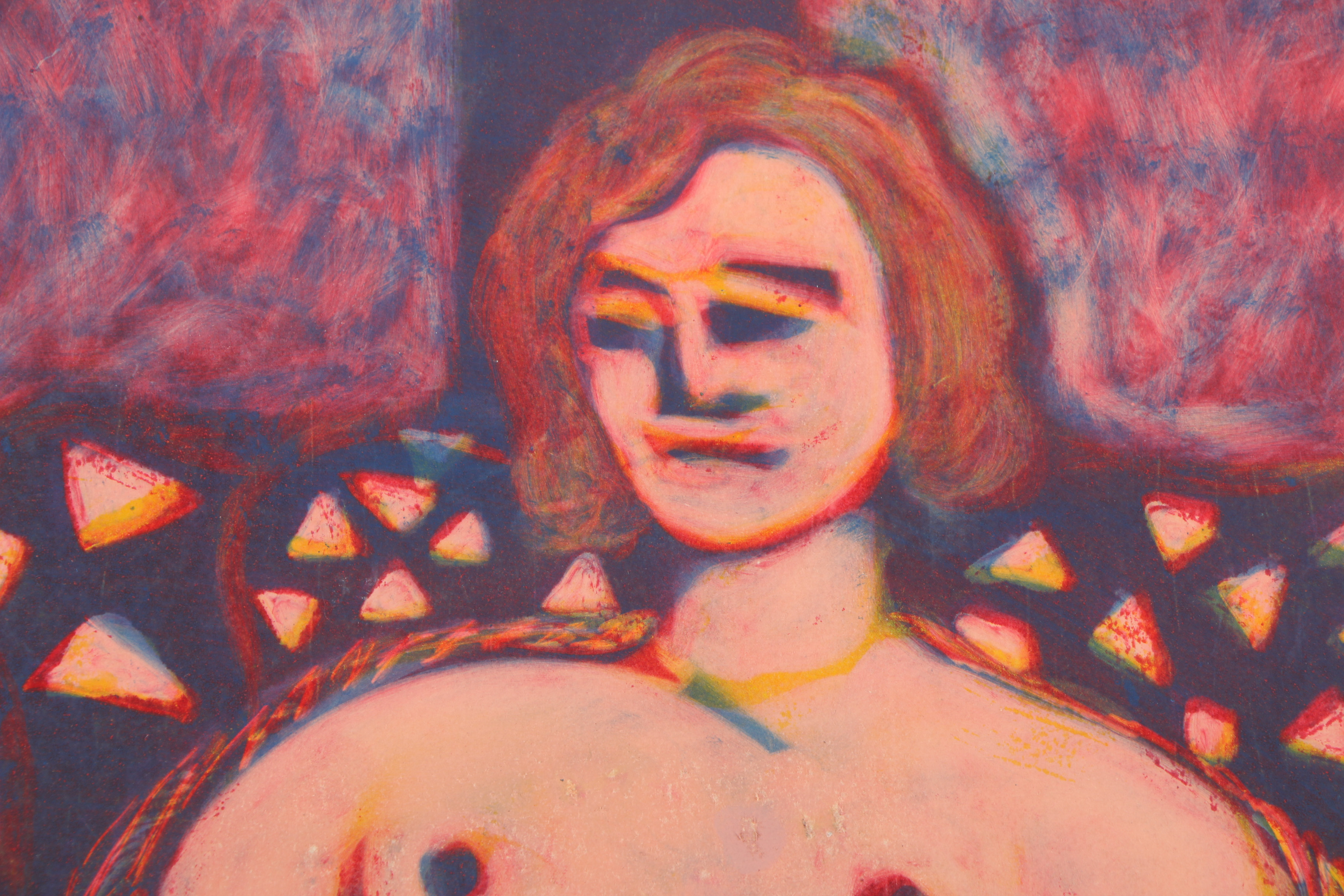 Intaglio Print of Nude Figure