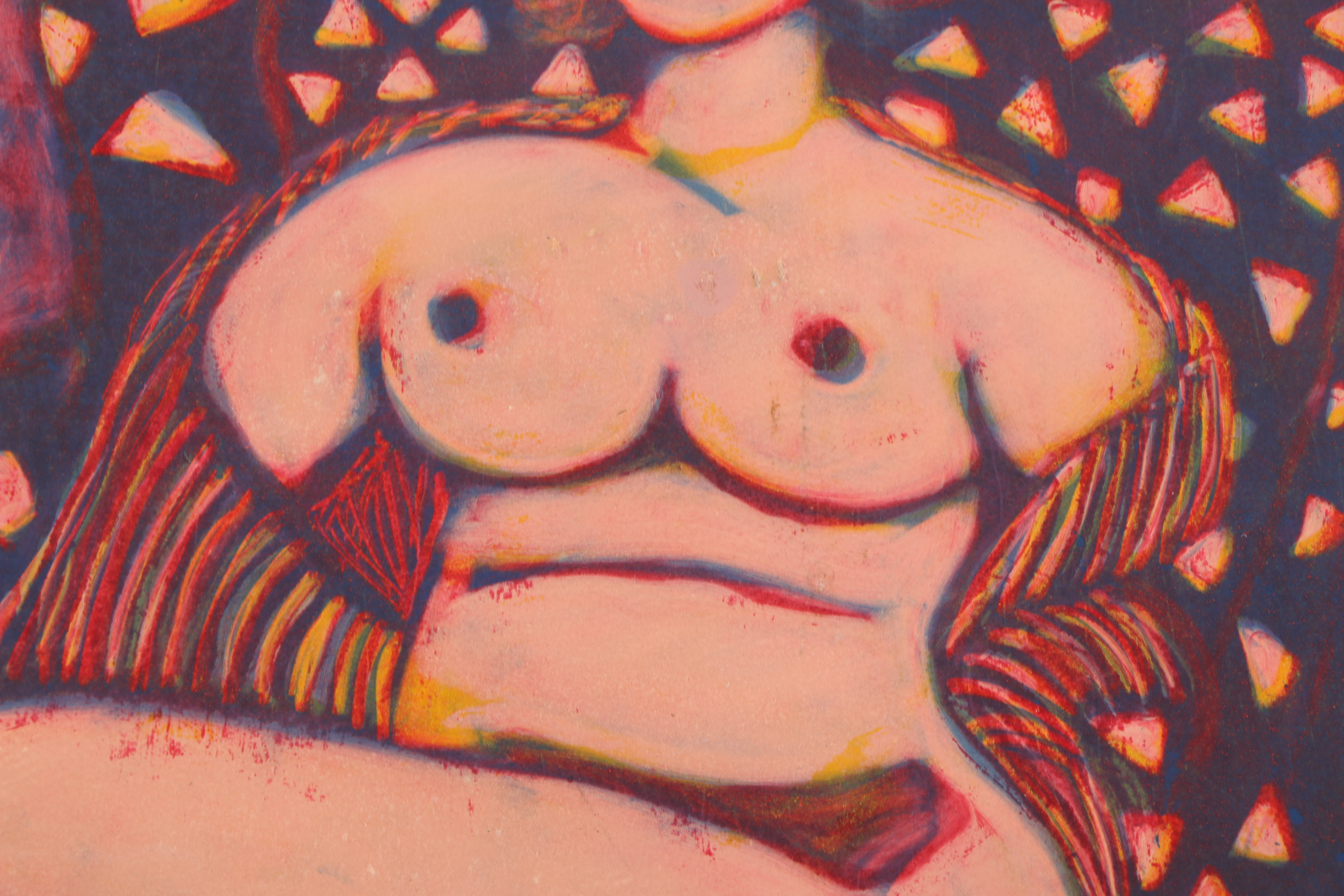 Intaglio Print of Nude Figure