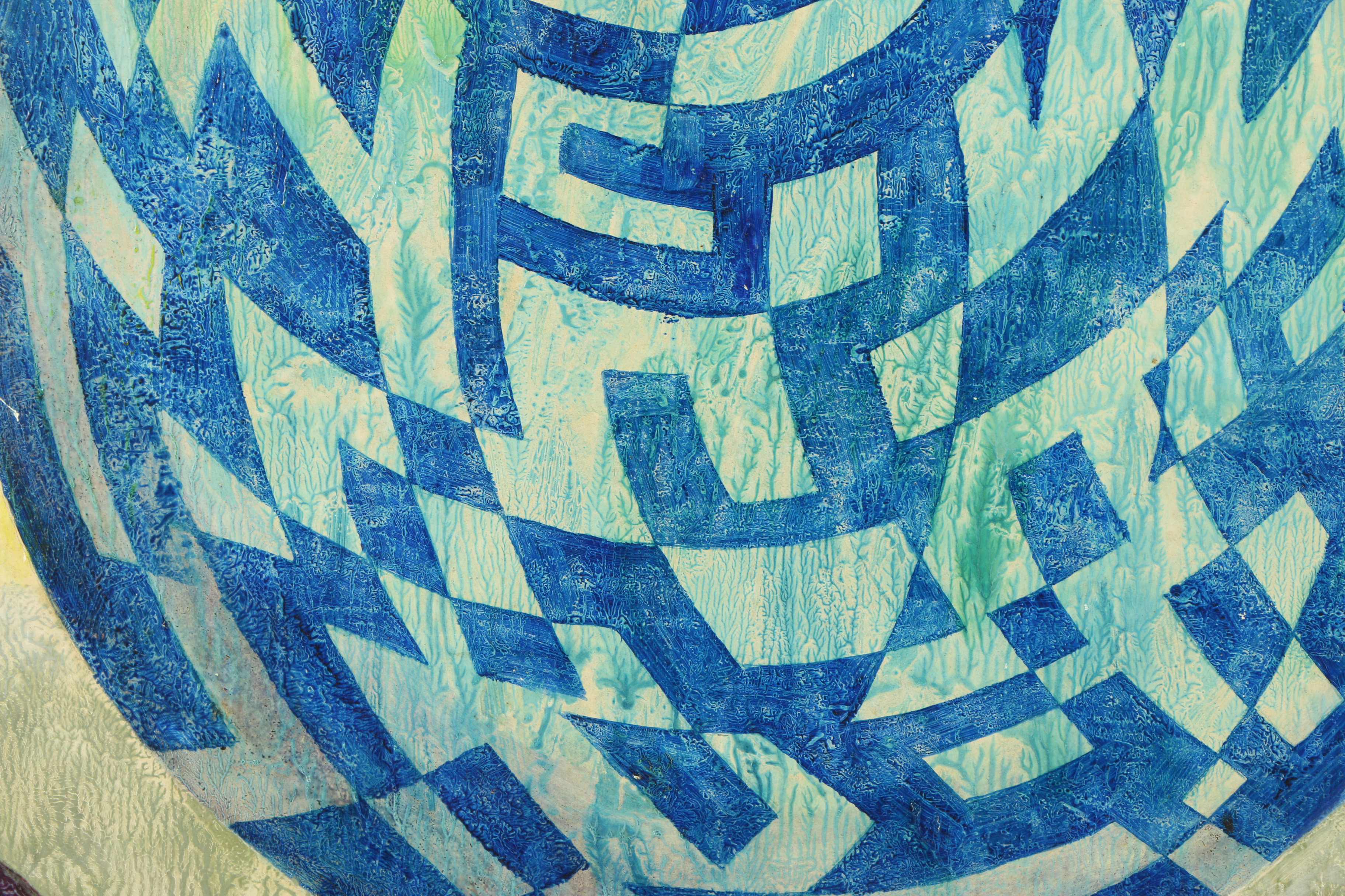 C. Weber Abstract Oil Painting