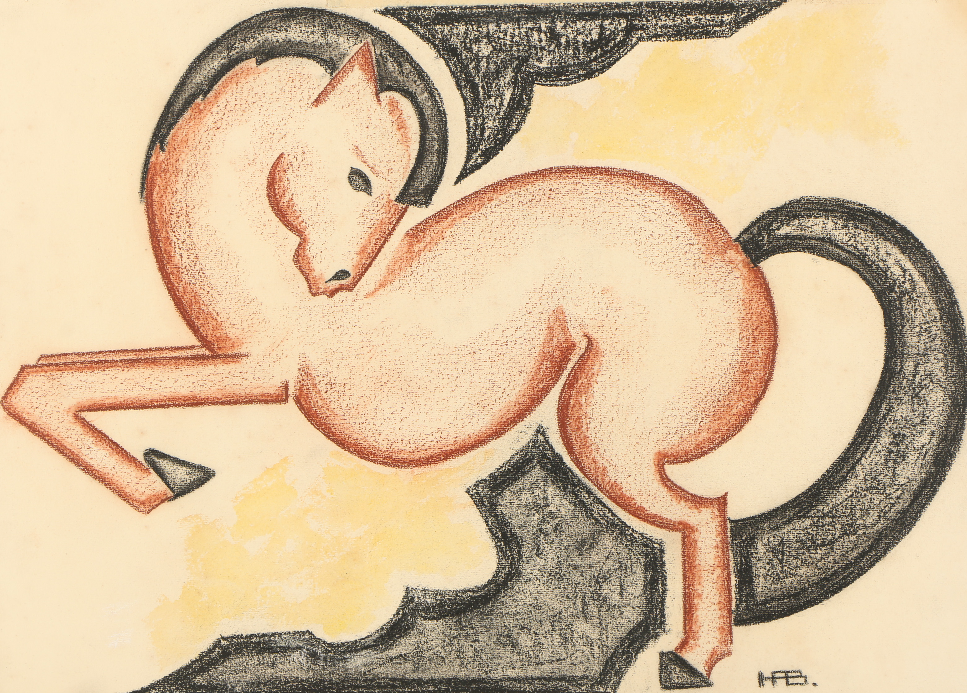 Colored Pencil Drawing of Horse