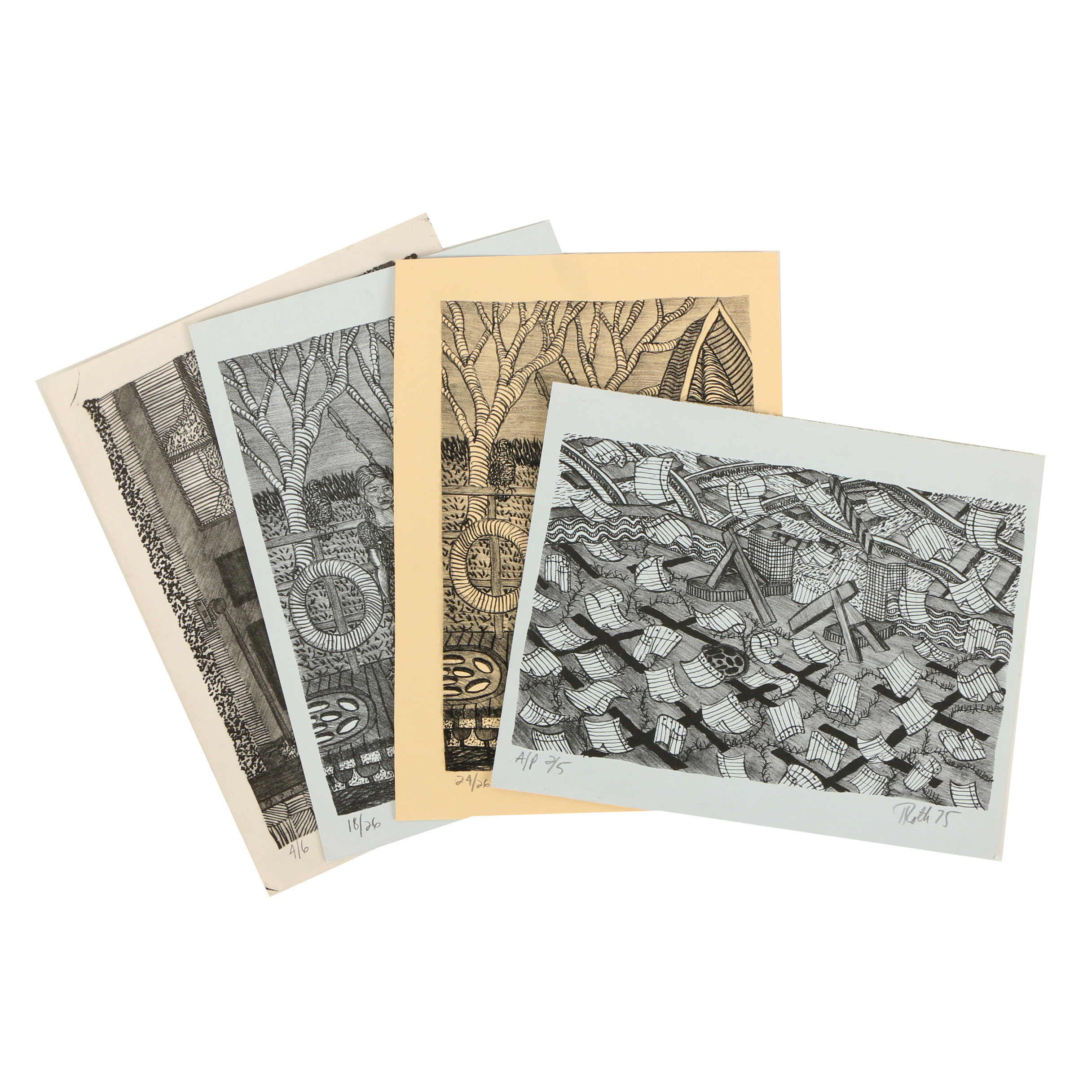 Roth Abstract Lithographs