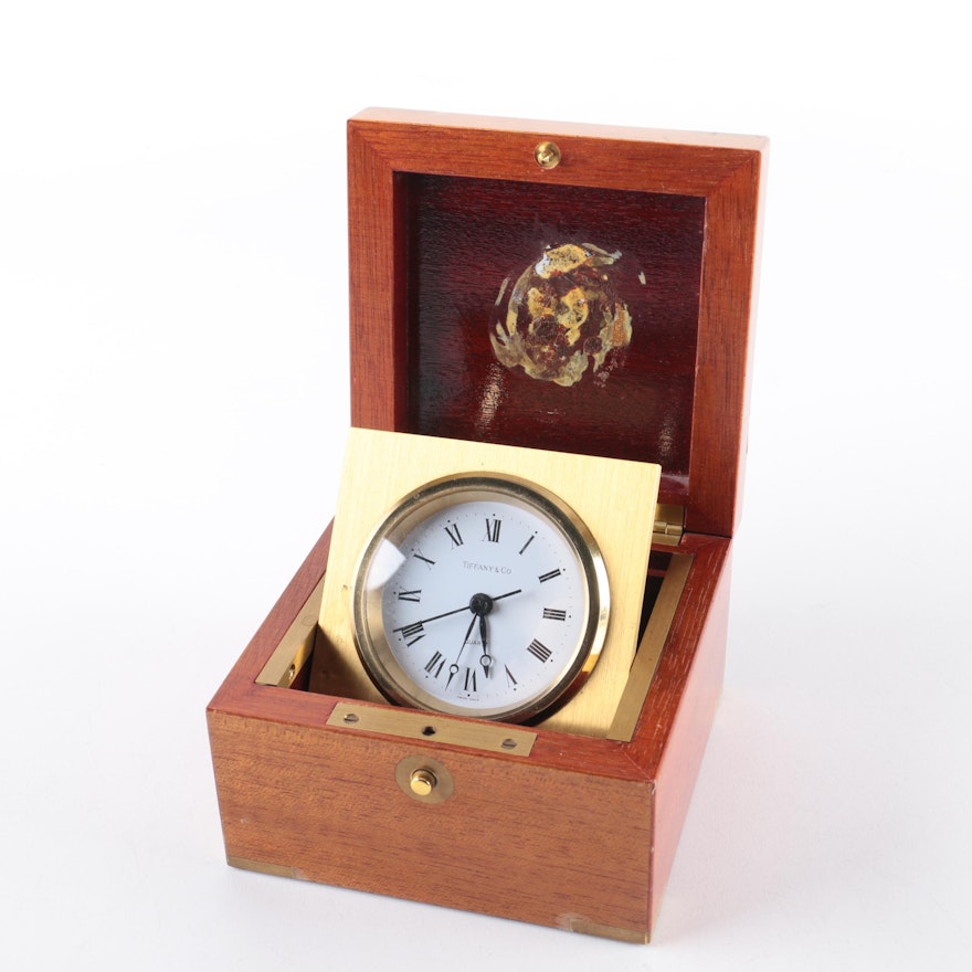 Tiffany & Co Boxed Swing Desk Clock