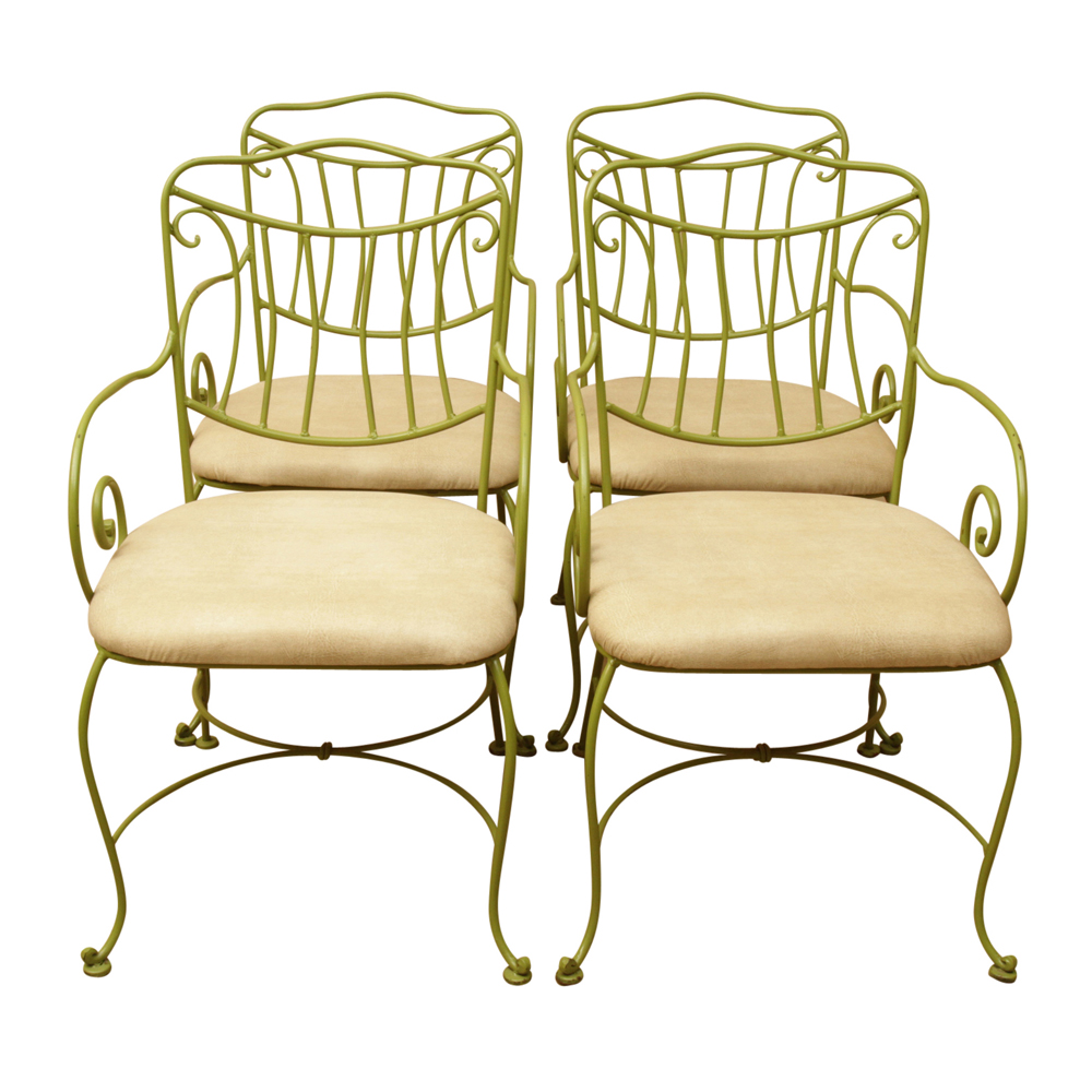 Vintage Green Metal Chairs