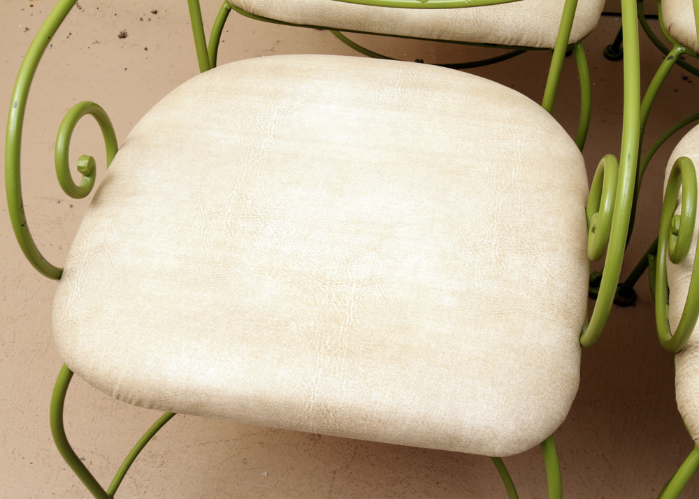 Vintage Green Metal Chairs