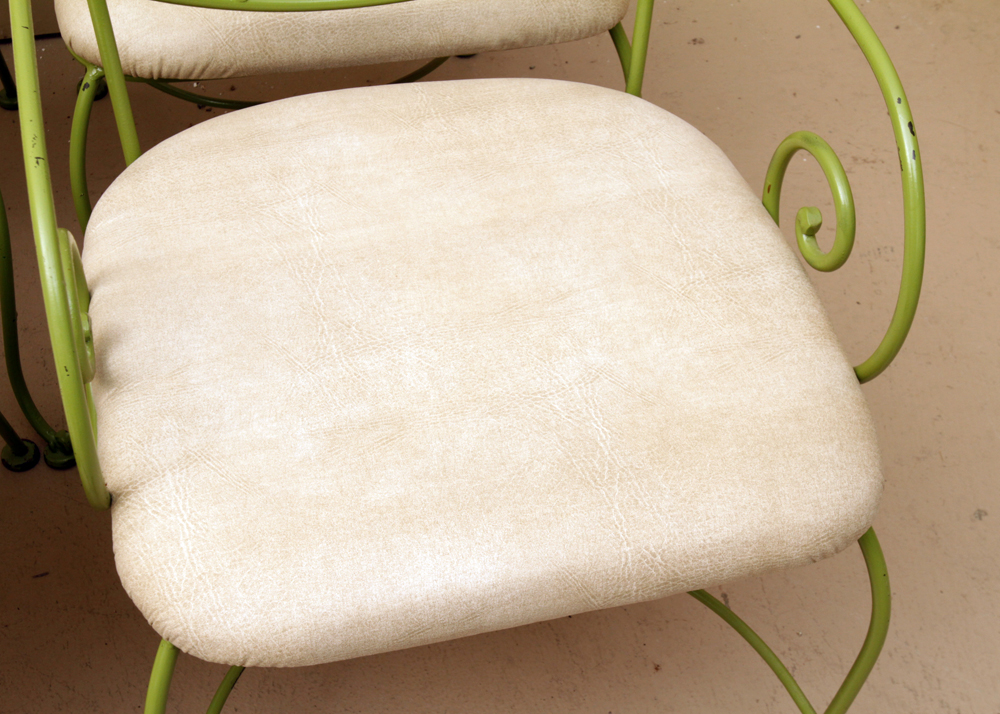 Vintage Green Metal Chairs