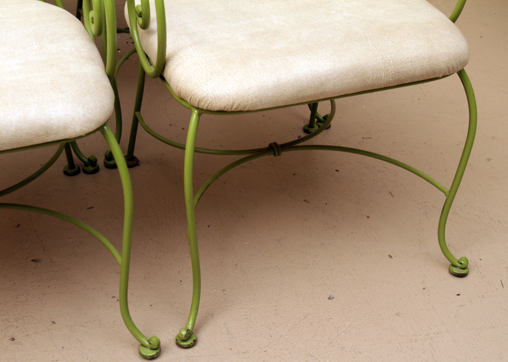 Vintage Green Metal Chairs