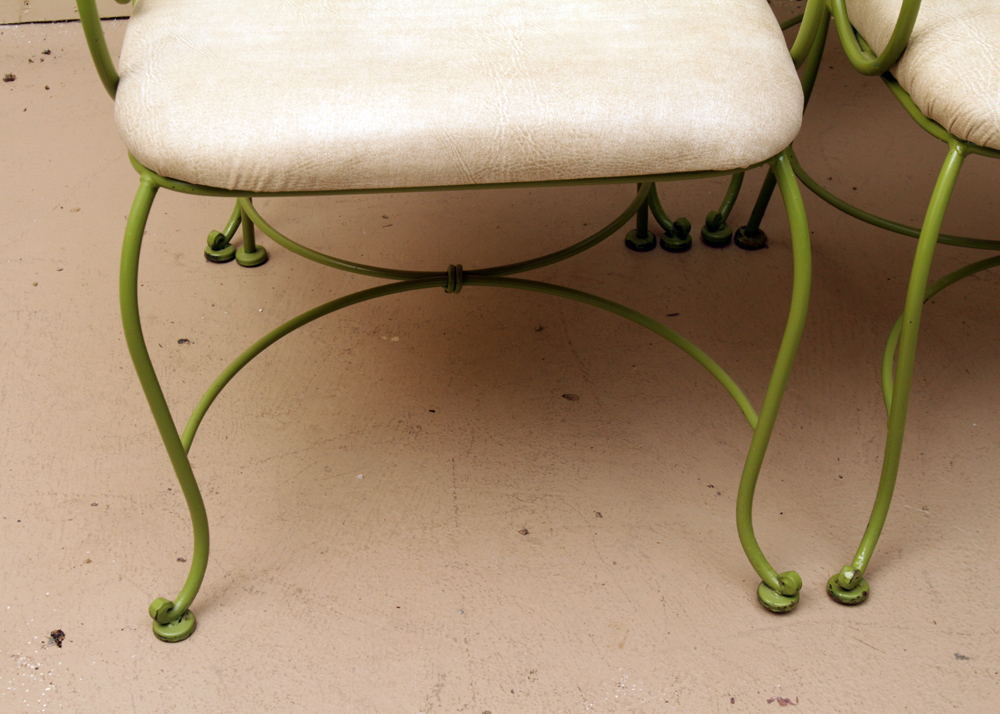 Vintage Green Metal Chairs