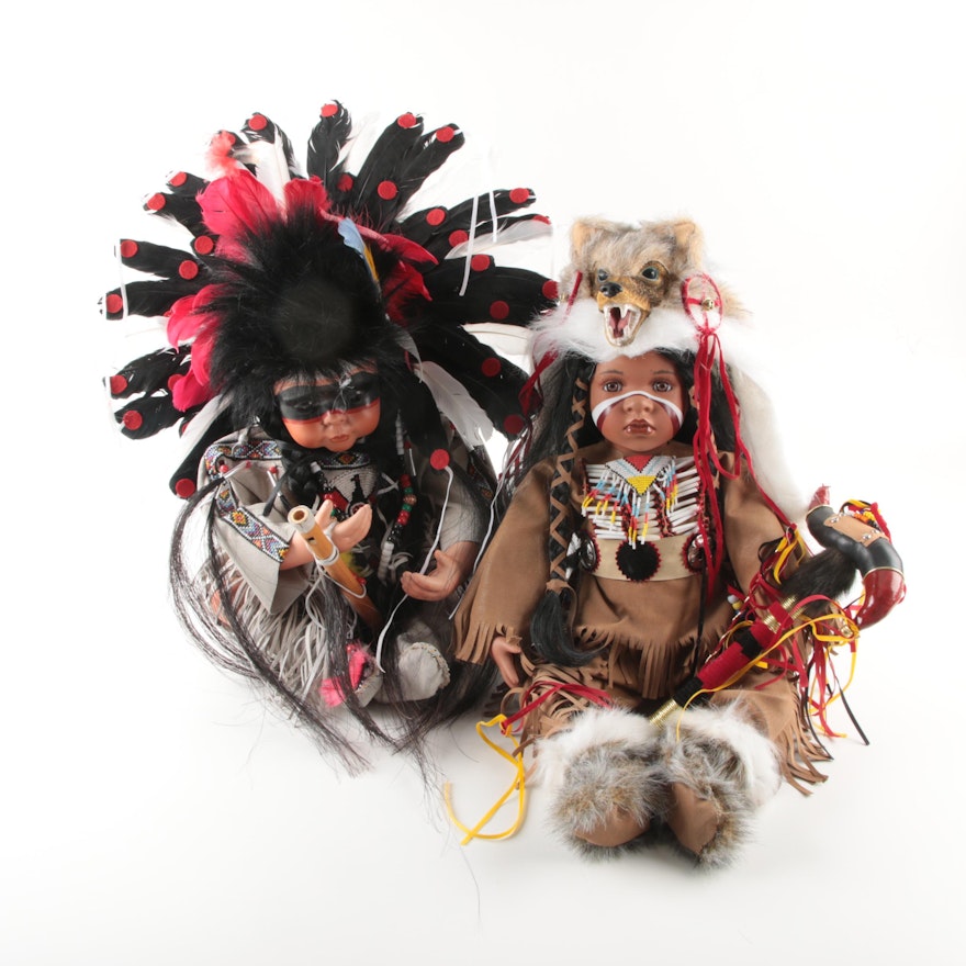Timeless Lodge Native American Style Dolls