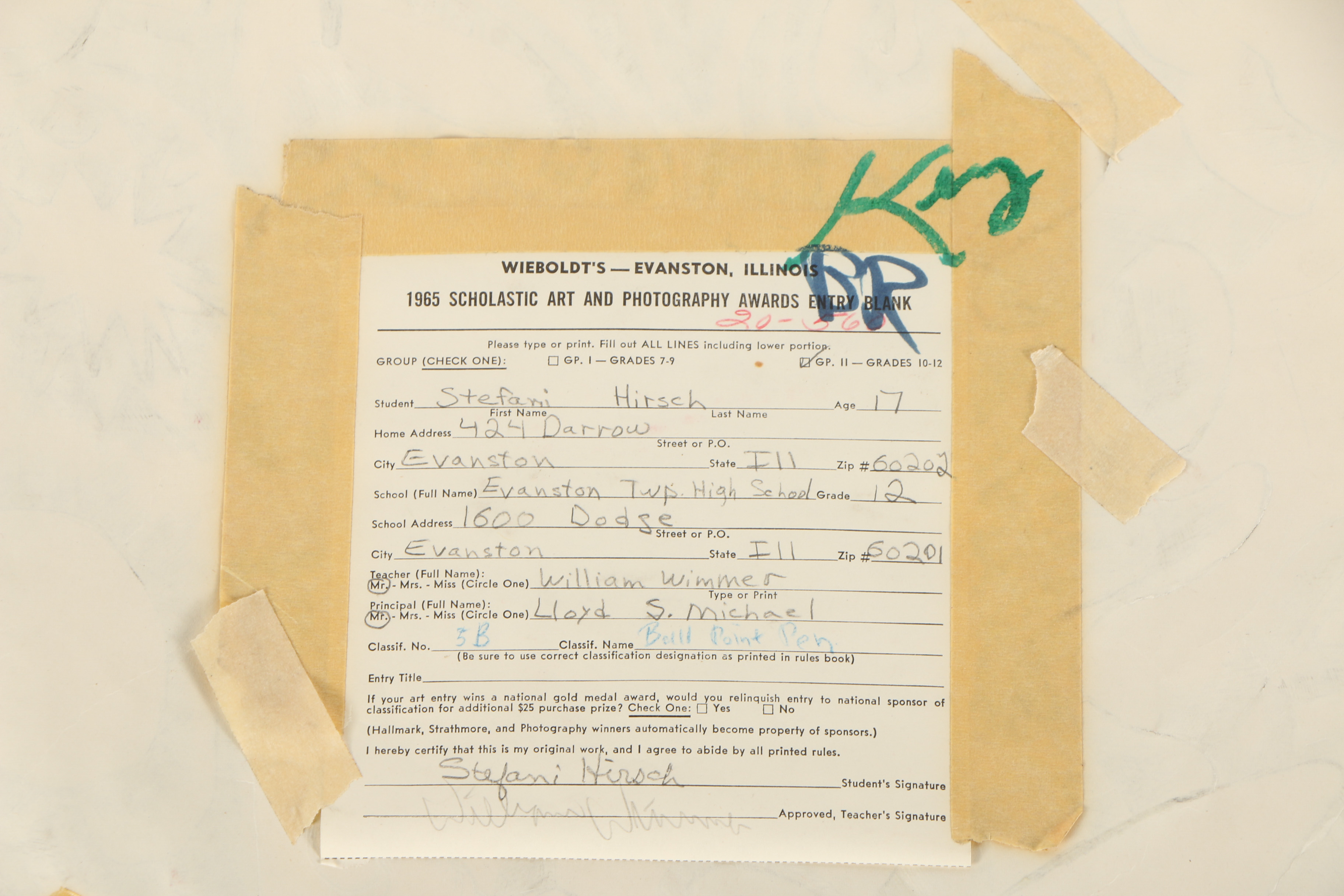 Stefani Hirsch Abstract Ballpoint Pen Drawing