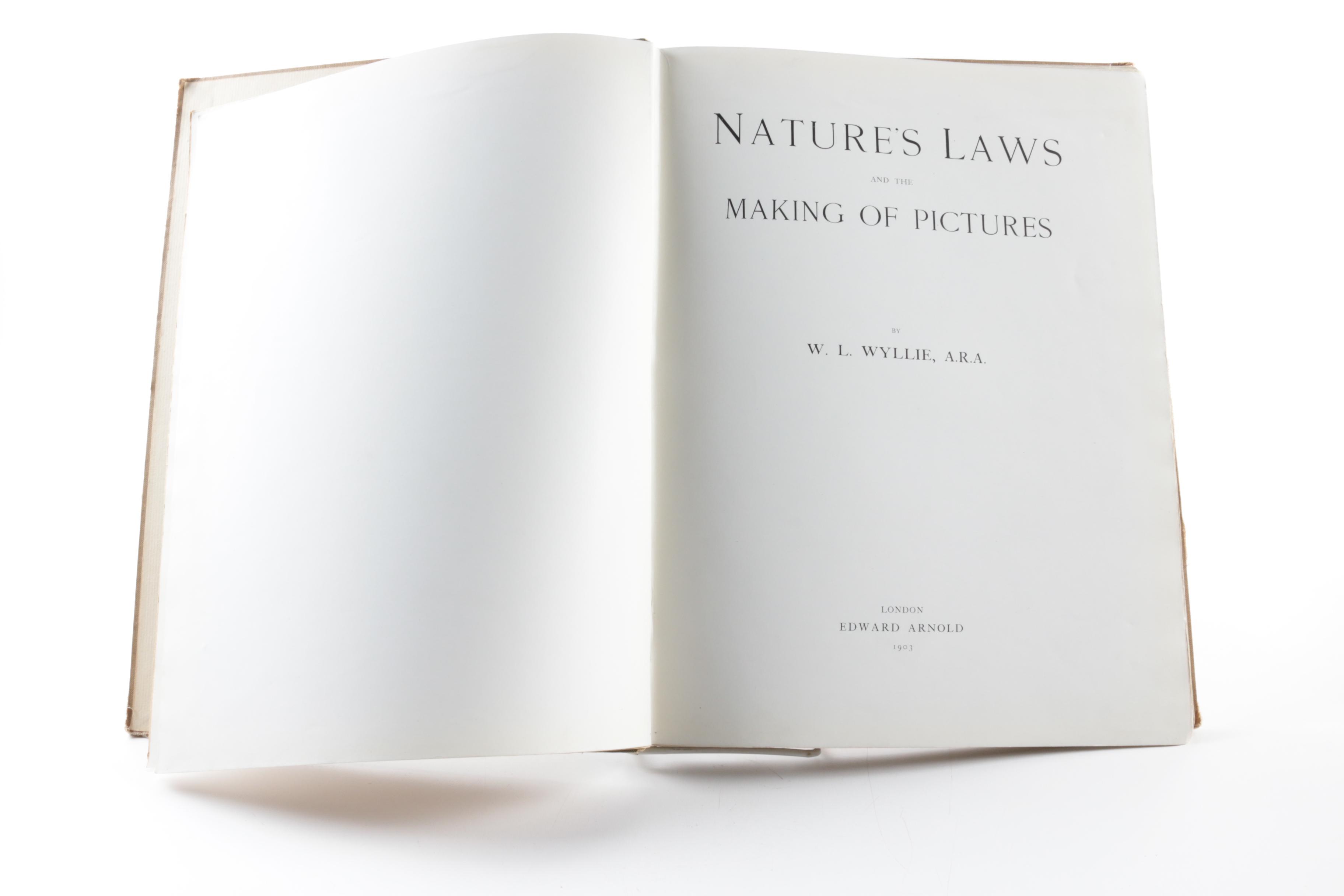 1903 "Nature's Laws and Making of Pictures" by W.L. Wyllie