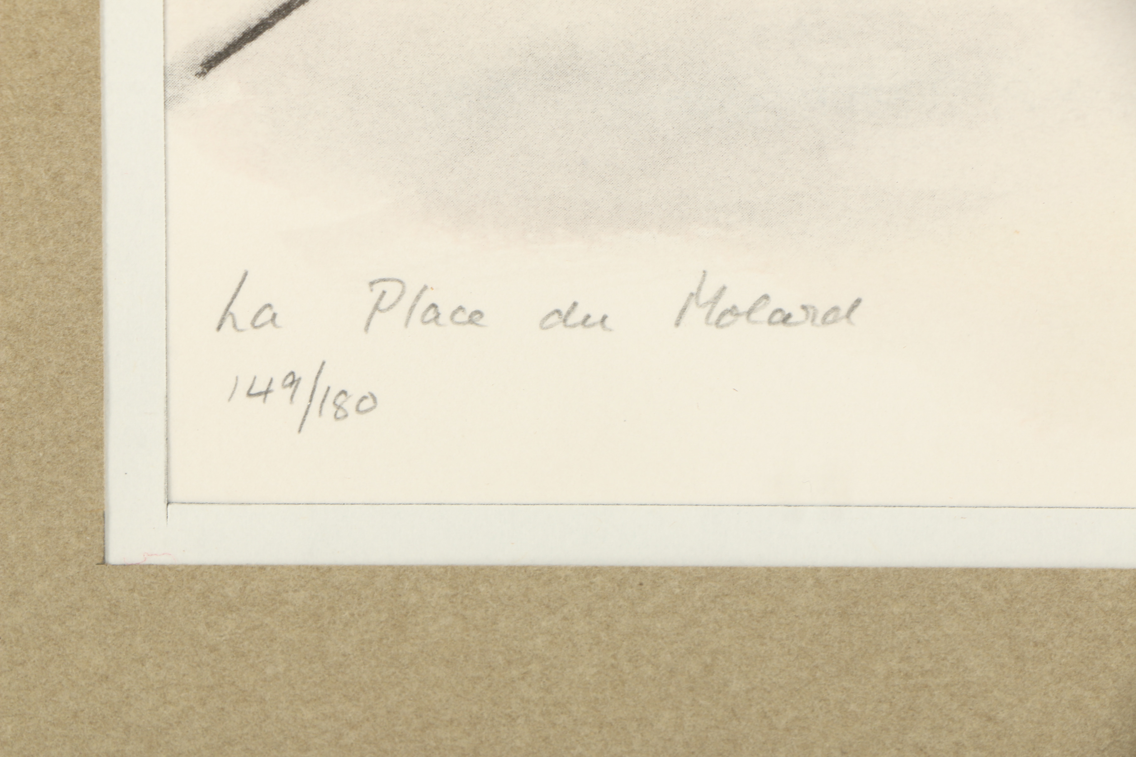 Valerie Burton Limited Edition Halftone Print "La Place du Molard"