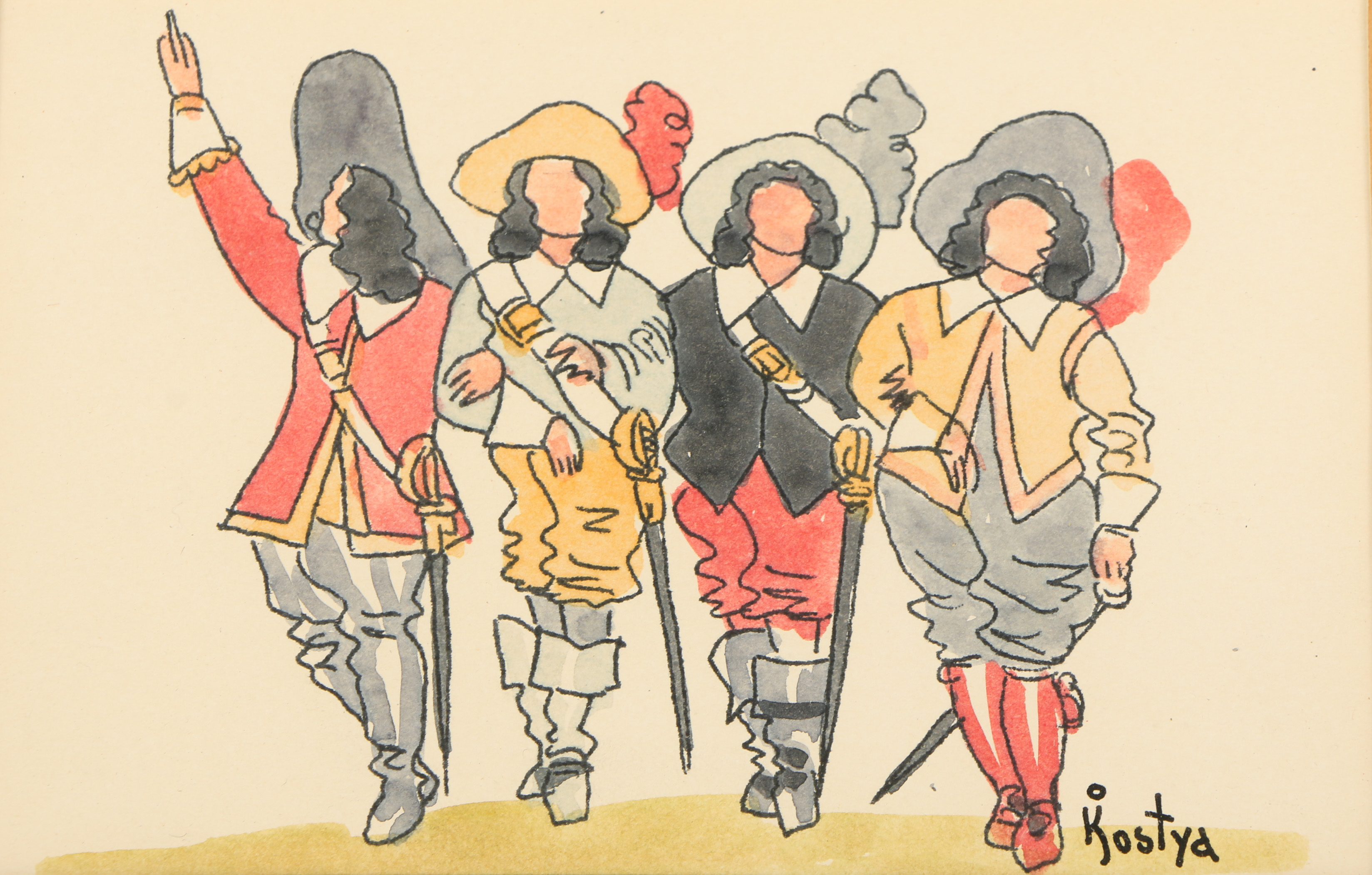 Kostya Watercolor Painting