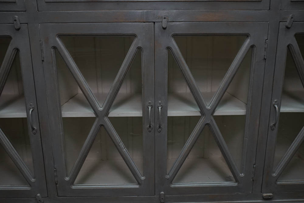 Contemporary Gray Painted Credenza
