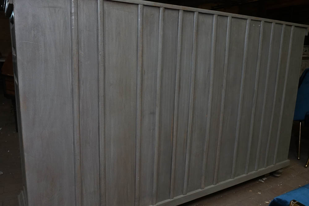 Contemporary Gray Painted Credenza