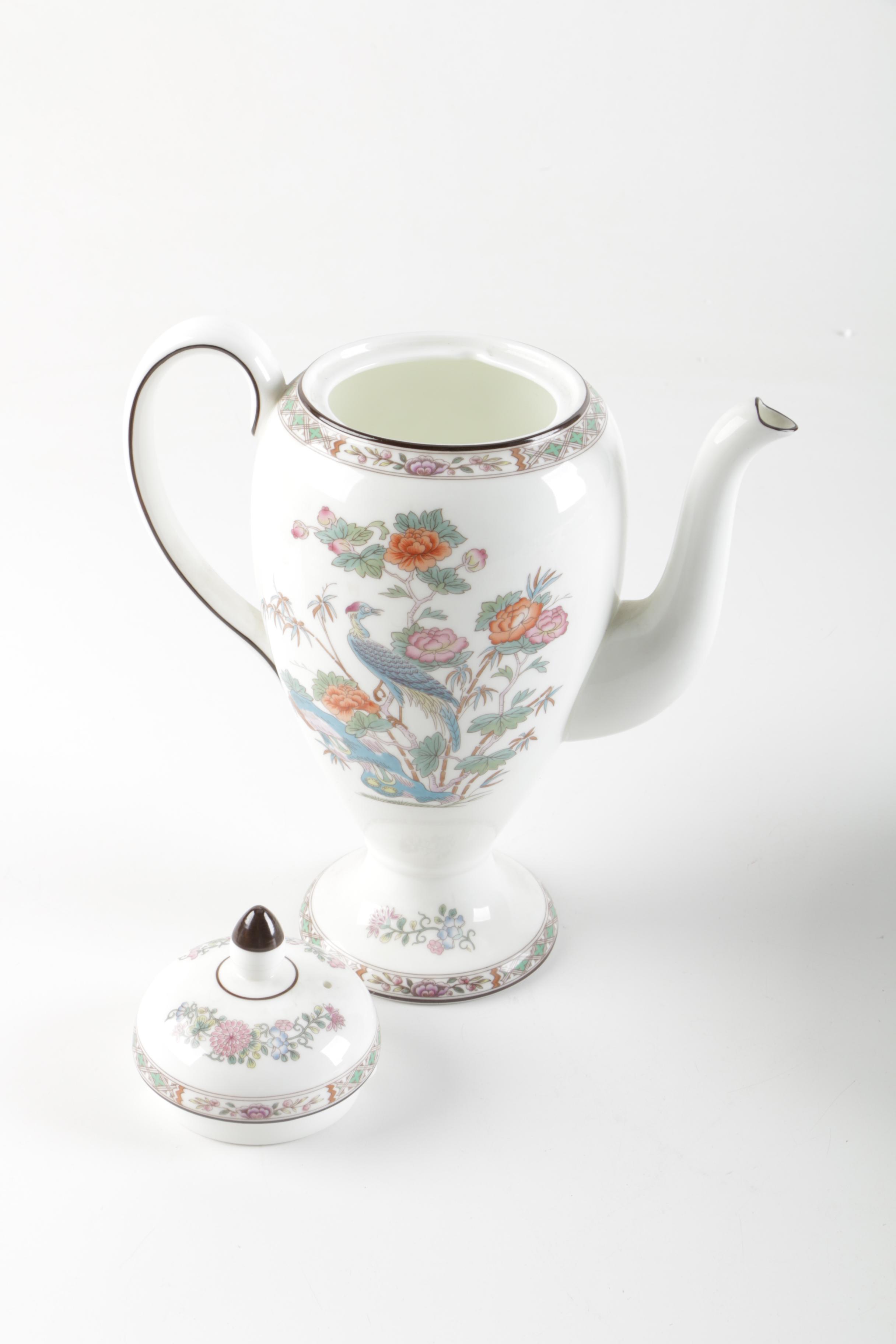 Wedgwood "Kutani Crane" Coffee Pot and Andrea by Sadek "Fruit" Cocotte