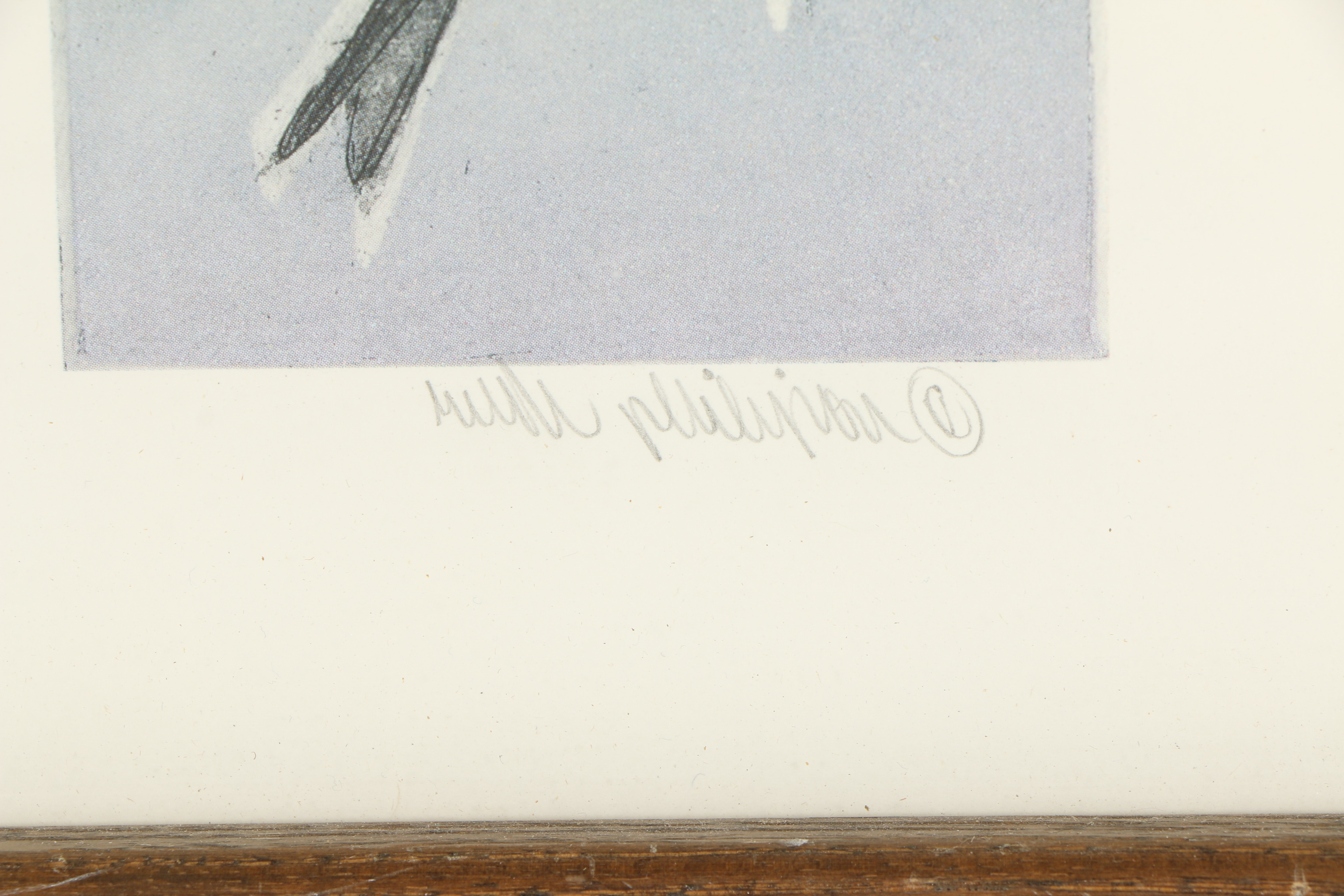 Embellished Limited Edition Offset Lithograph "Winter"