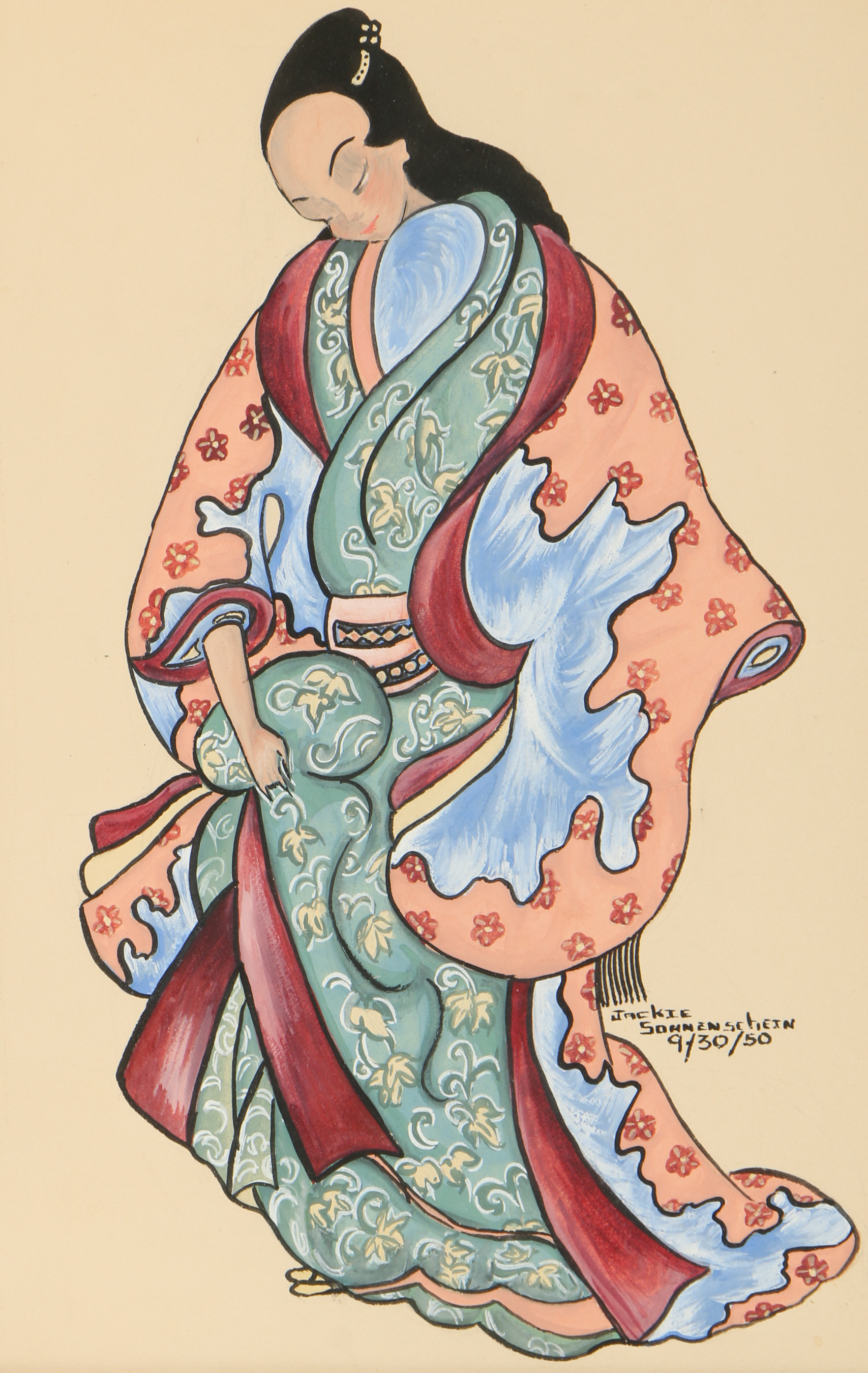 Jackie Sonnenschein Gouache Painting