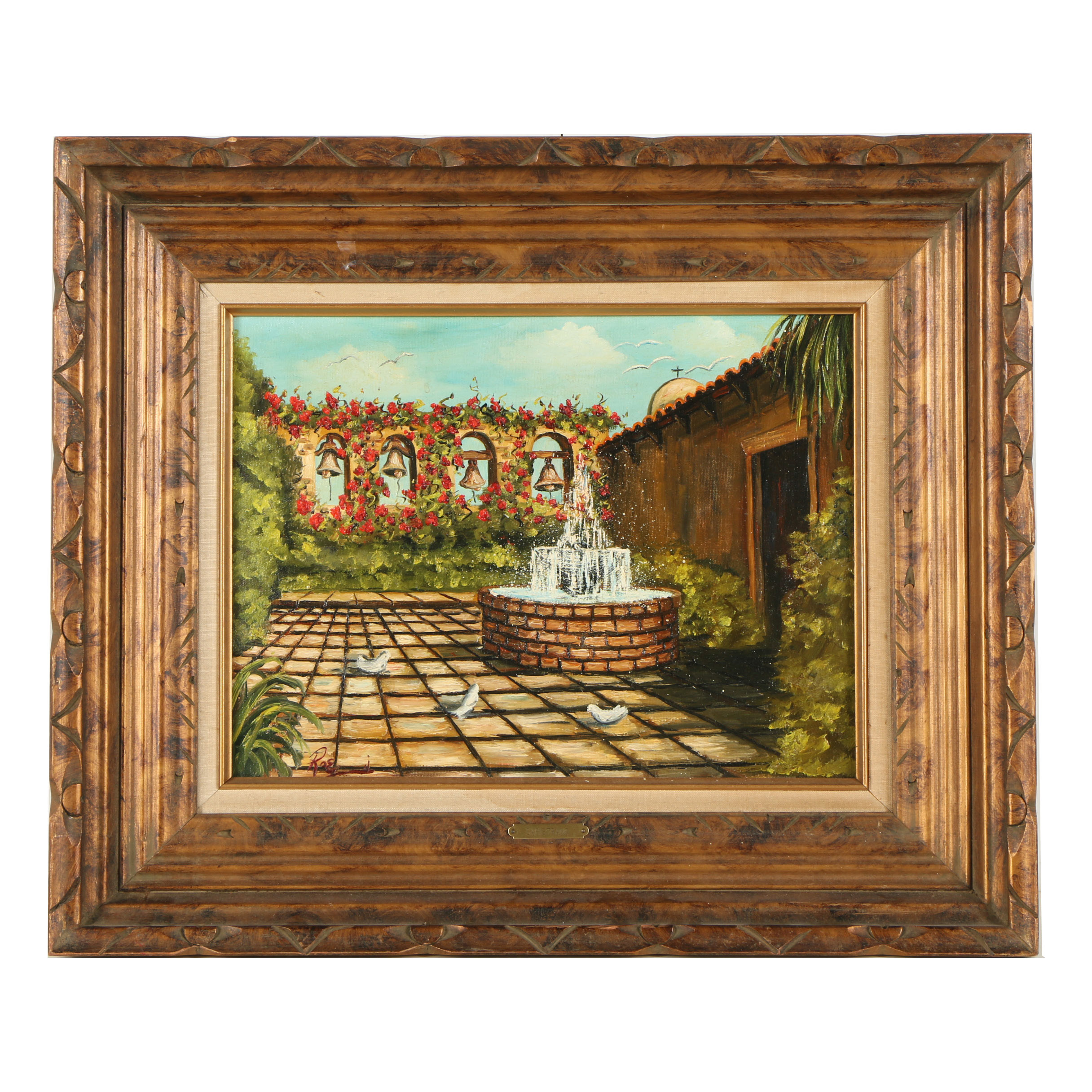 Oil Painting of Mission San Juan Capistrano