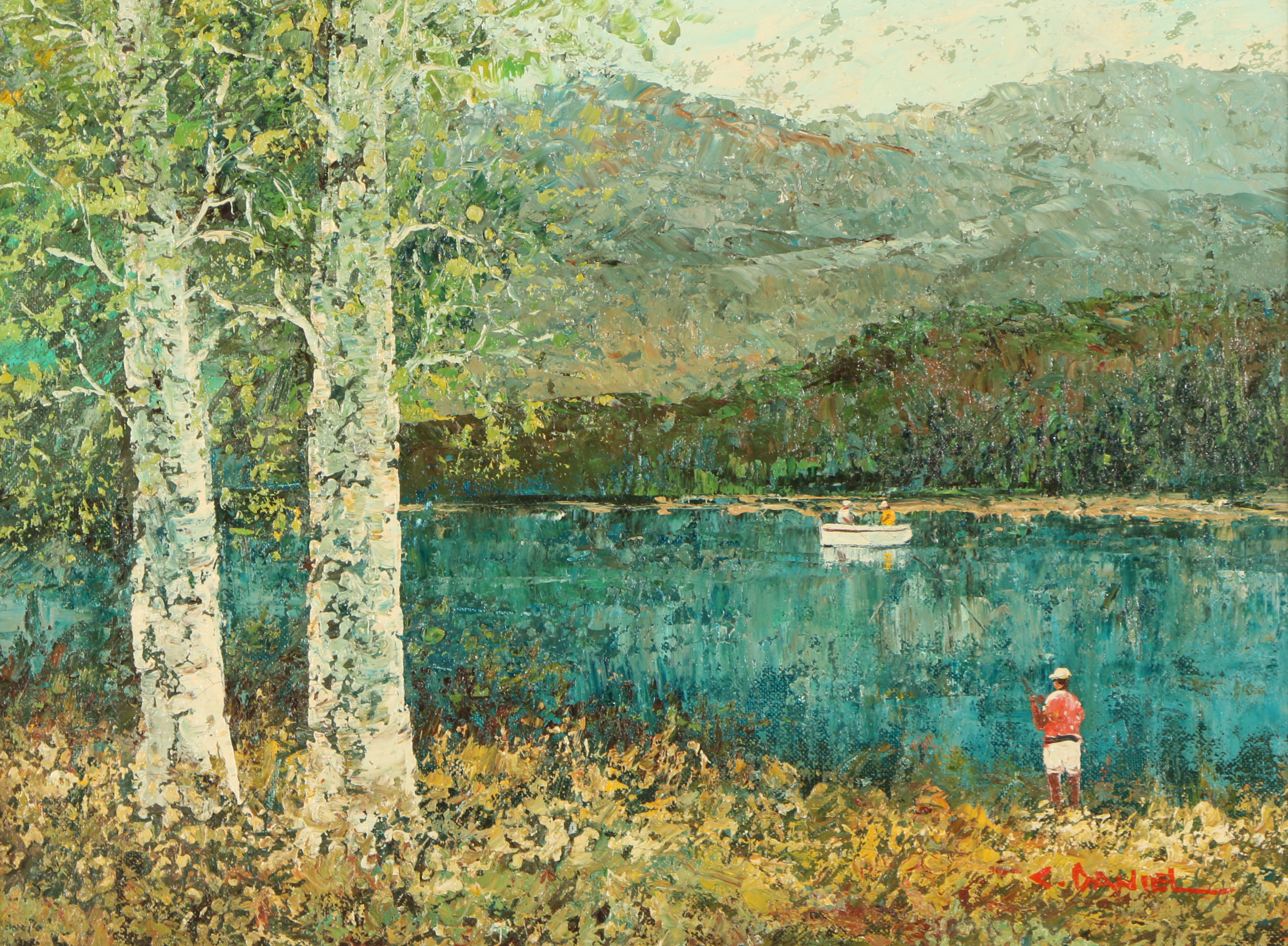 C. Daniel Oil Painting Landscape