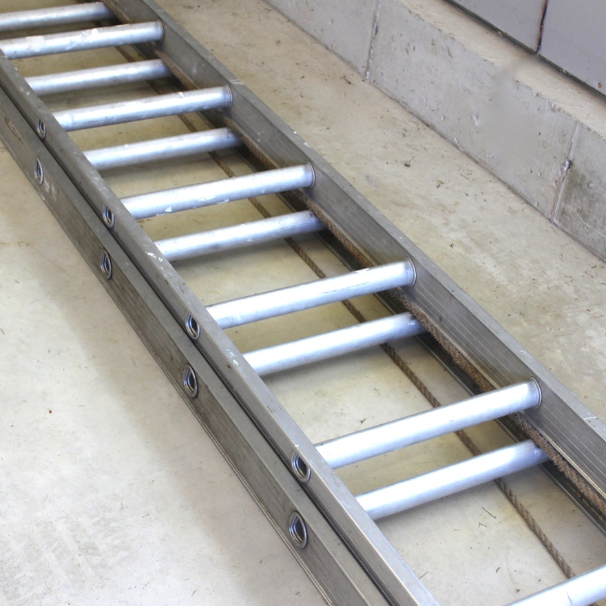 Heavy Duty Aluminum 14ft Extension Ladder