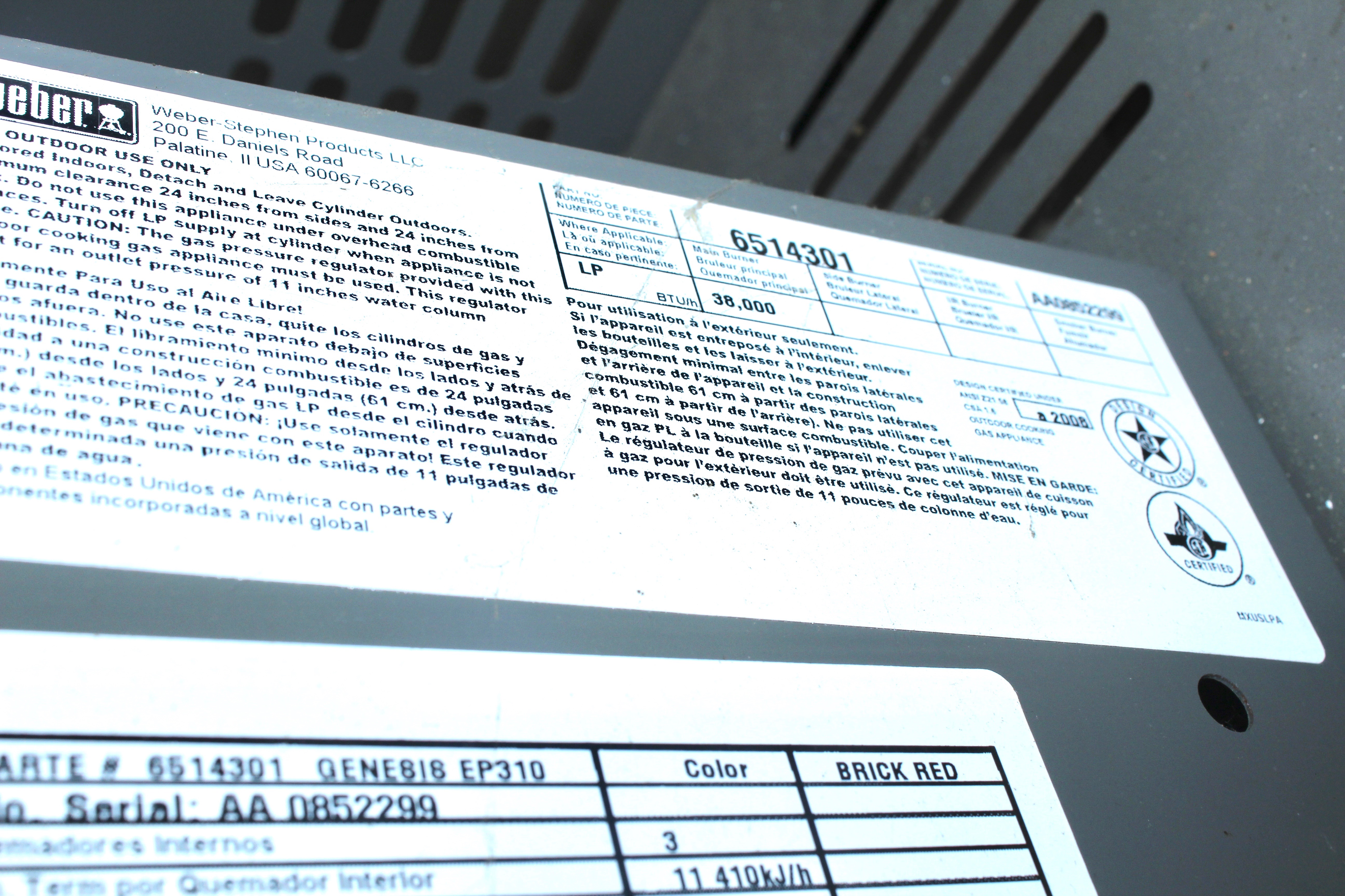 Weber Genesis Special Edition Outdoor Grill