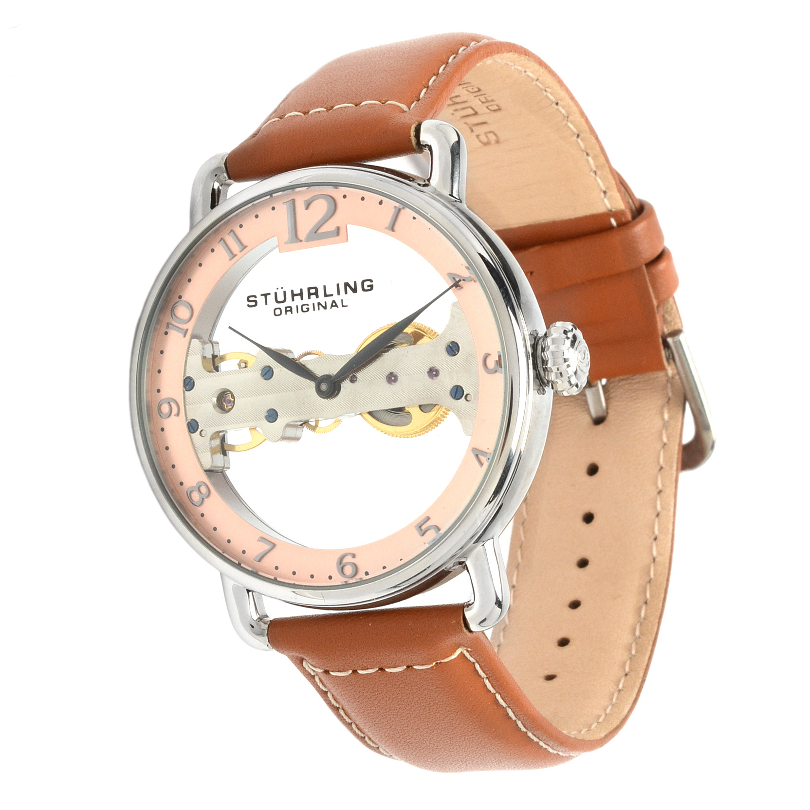 Stuhrling Skeleton Case Watch