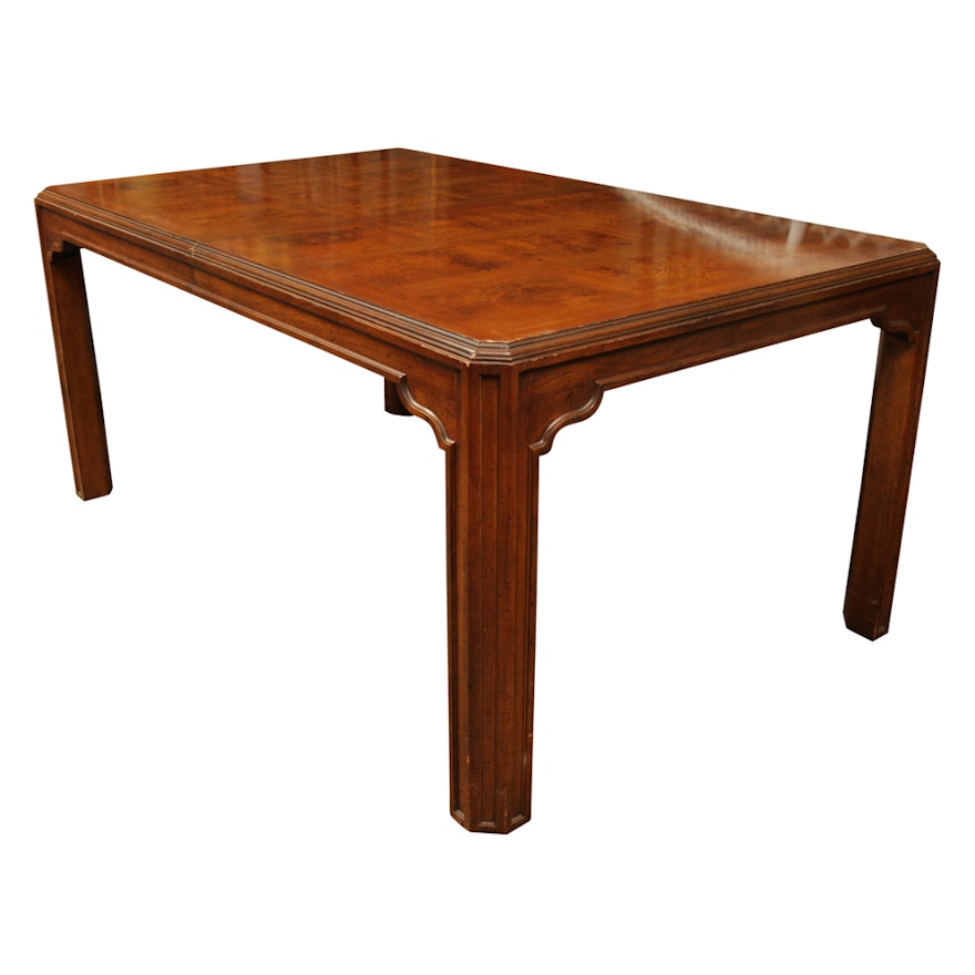 Asian Style Pecan Dining Table by Heritage