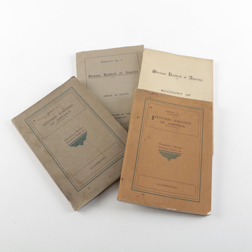 Antique "Stetson Kindred of America" Booklets