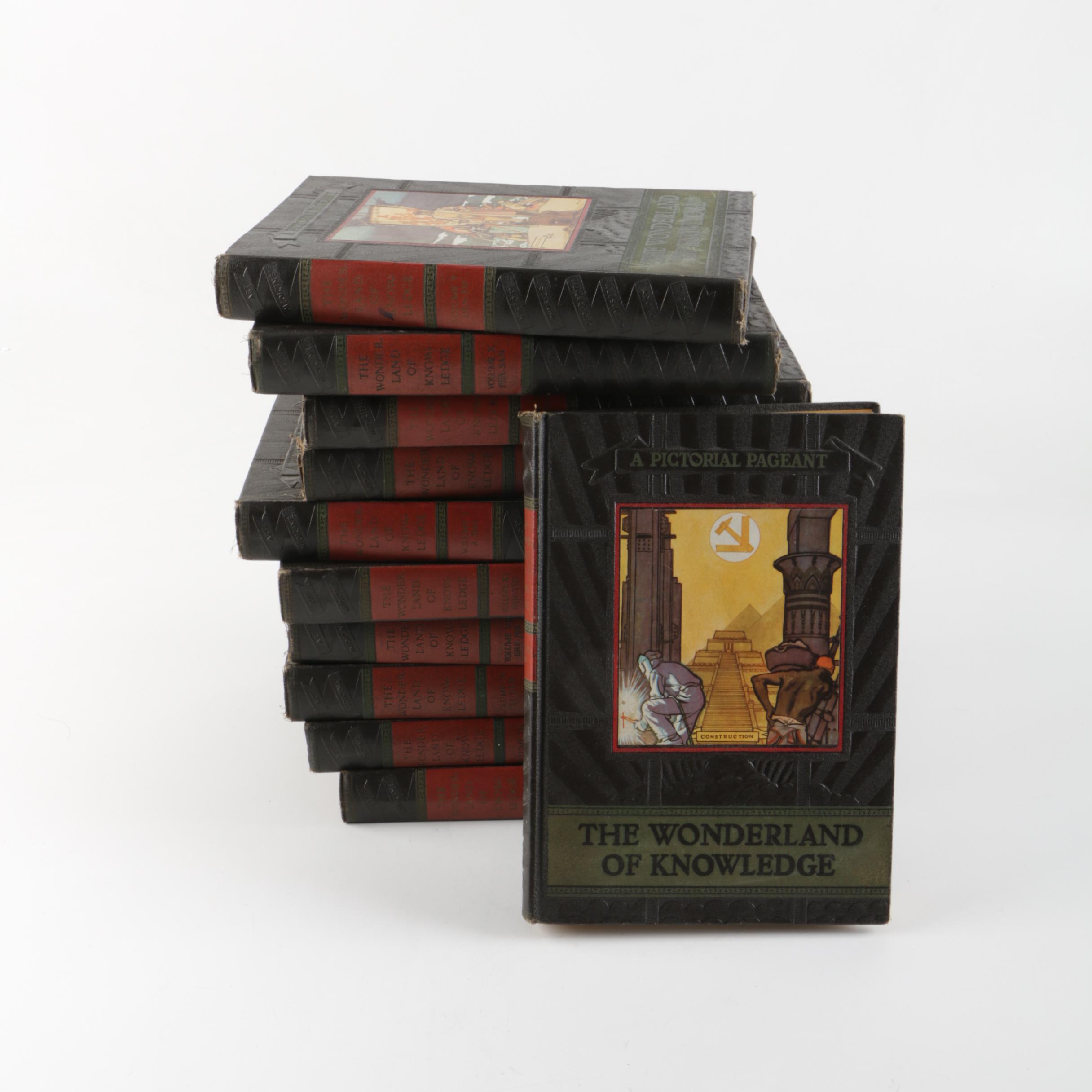 1945 "The Wonderland of Knowledge: A New Pictorial Encyclopedia" Volumes