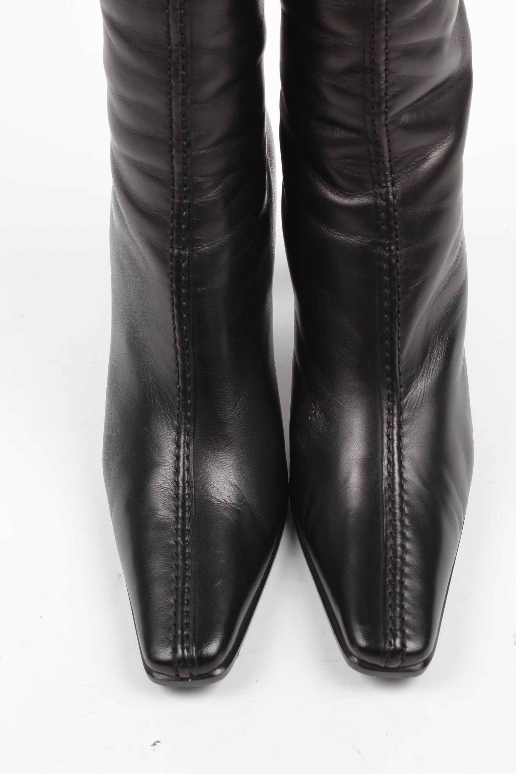 Prada High Heel Leather Boots