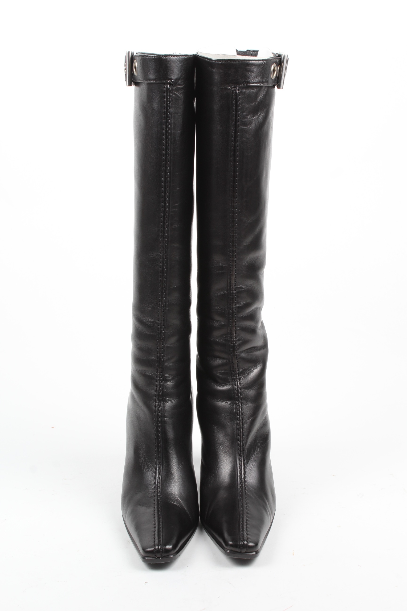 Prada High Heel Leather Boots